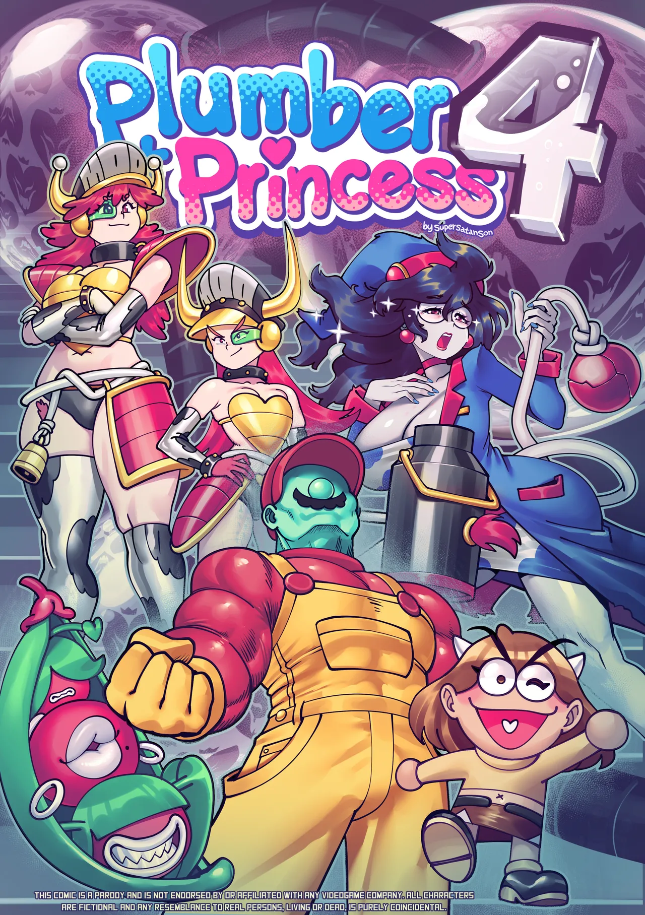 Plumber + Princess (Super Mario Bros.) cover