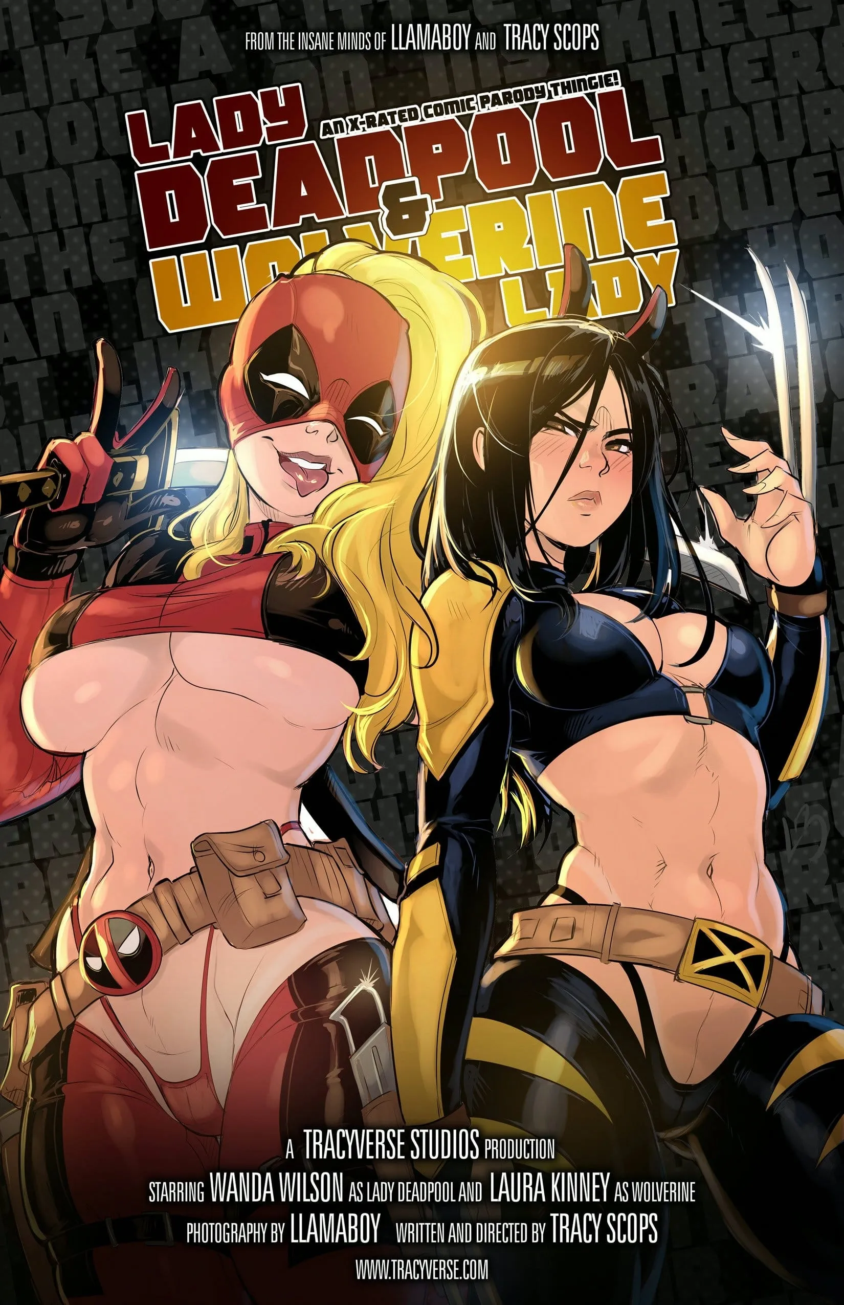 Lady Deadpool and Wolverine Lady [Tracy Scops] cover