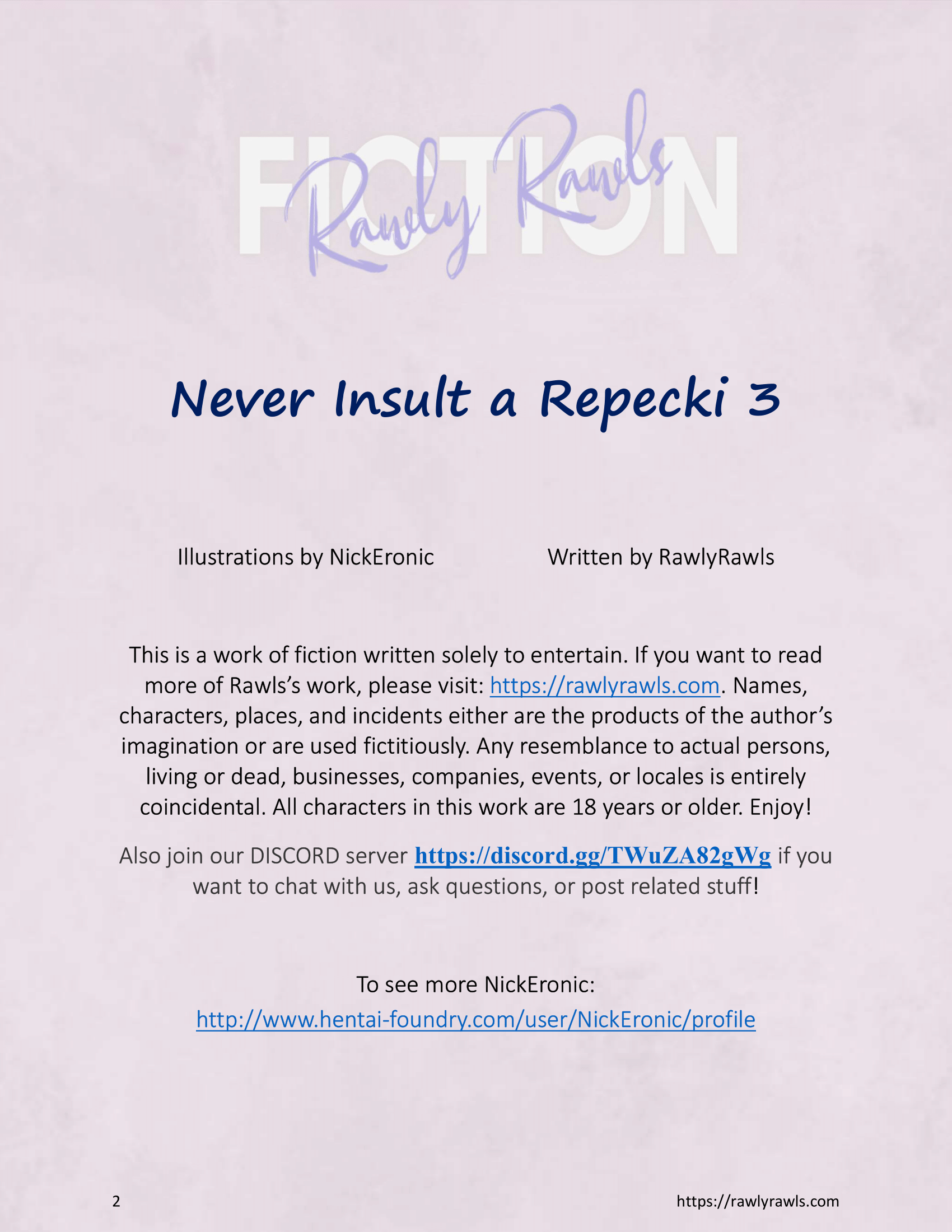 Never Insult a Repecki [NickEronic], Never Insult a Repecki 3, page 2 of 7