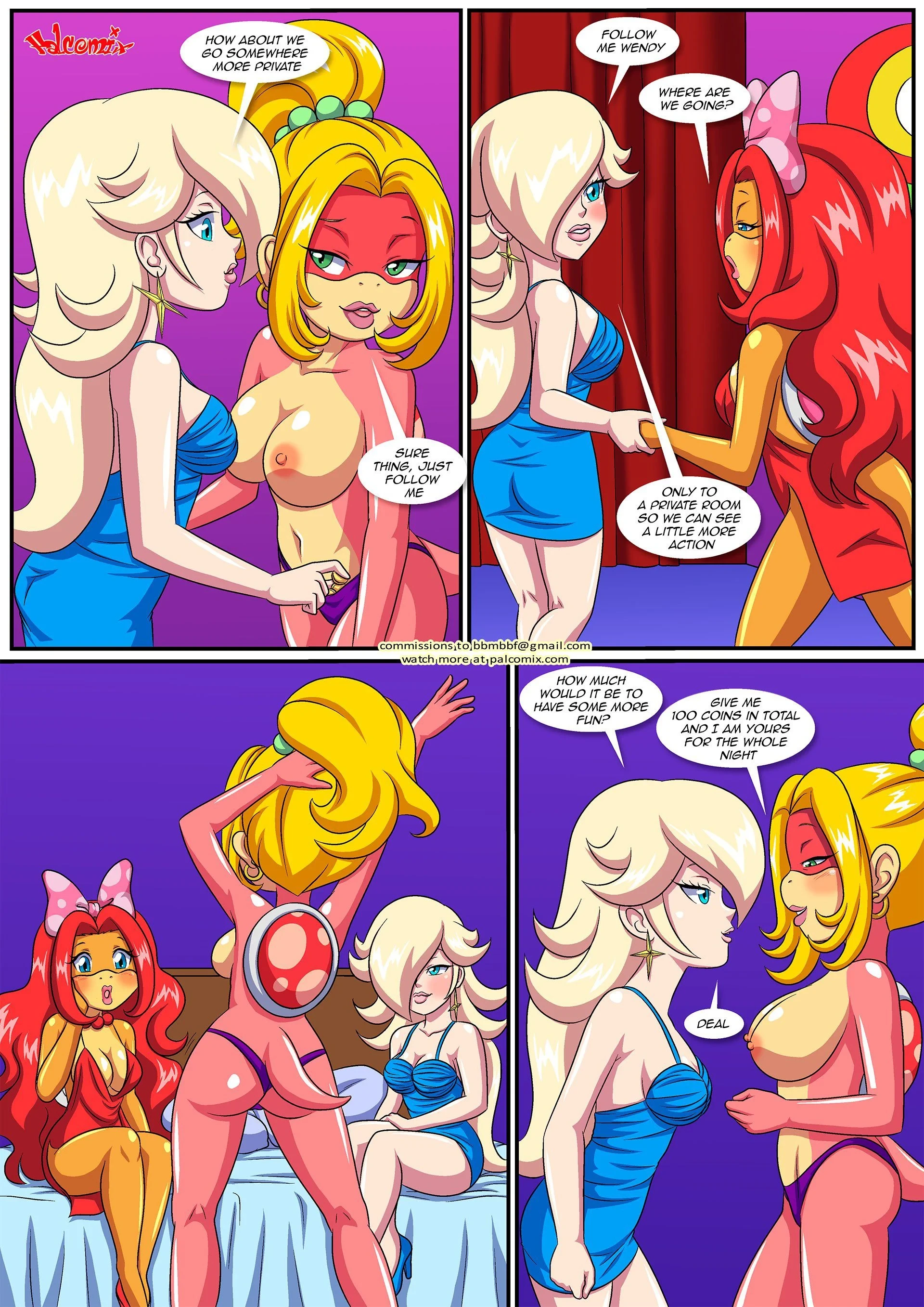 Peach X Wendy [Palcomix], 4 . Peach X Wendy - Chapter 4 (Mario) [Palcomix], page 9 of 22