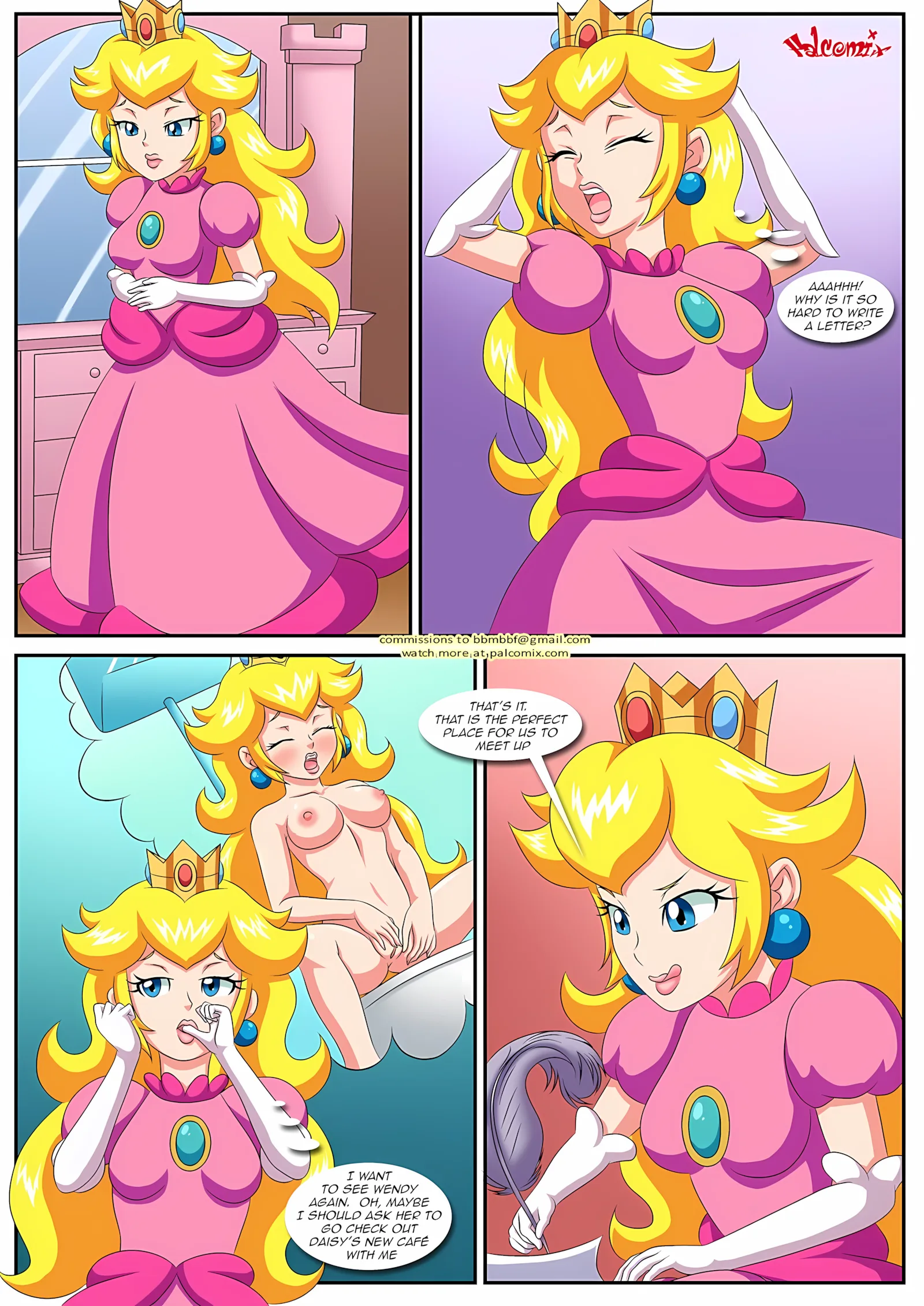 Peach X Wendy [Palcomix], 2 . Peach X Wendy - Chapter 2 (Mario) [Palcomix], page 2 of 15