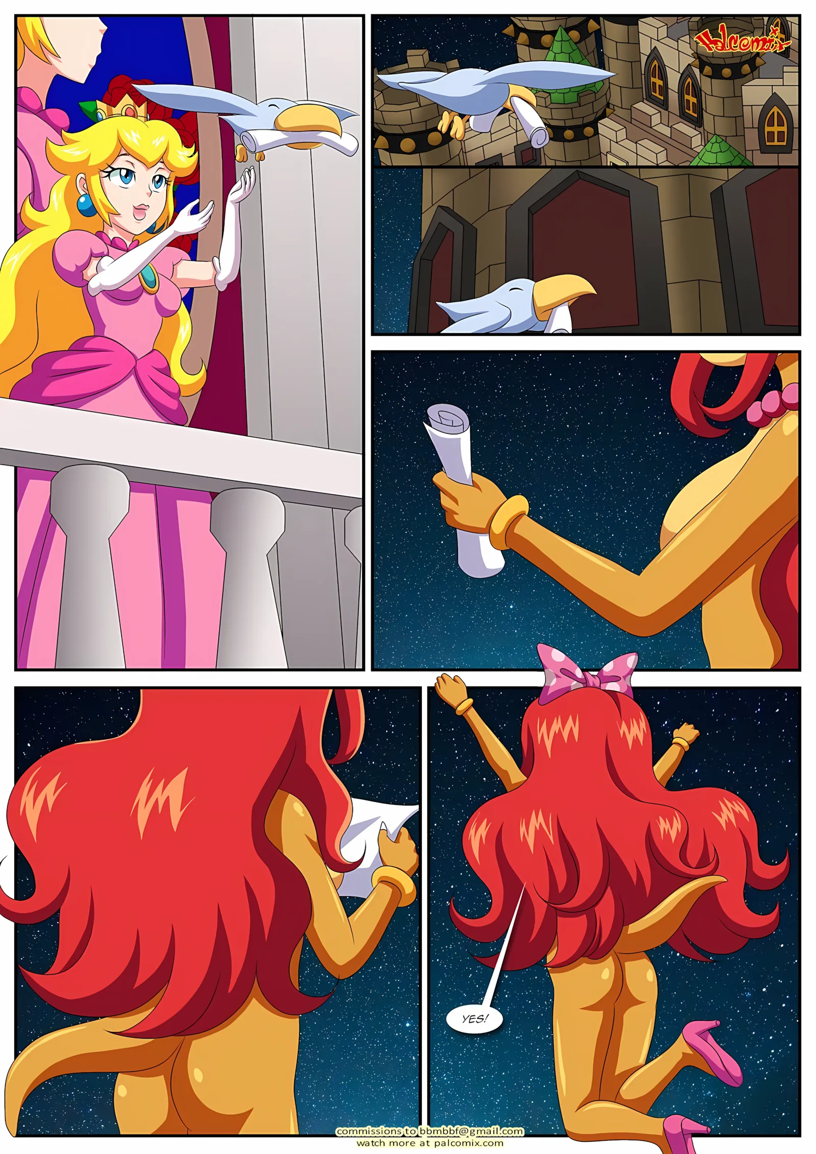 Peach X Wendy [Palcomix], 2 . Peach X Wendy - Chapter 2 (Mario) [Palcomix], page 3 of 15