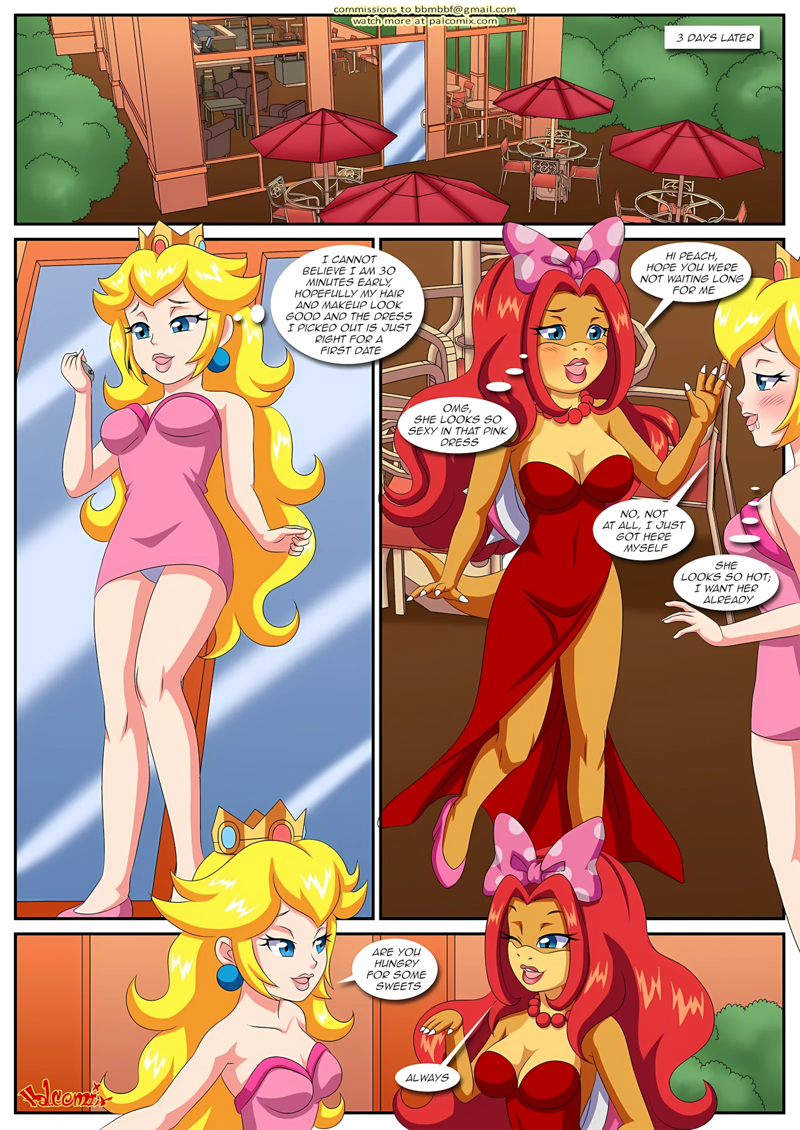 Peach X Wendy [Palcomix], 2 . Peach X Wendy - Chapter 2 (Mario) [Palcomix], page 4 of 15