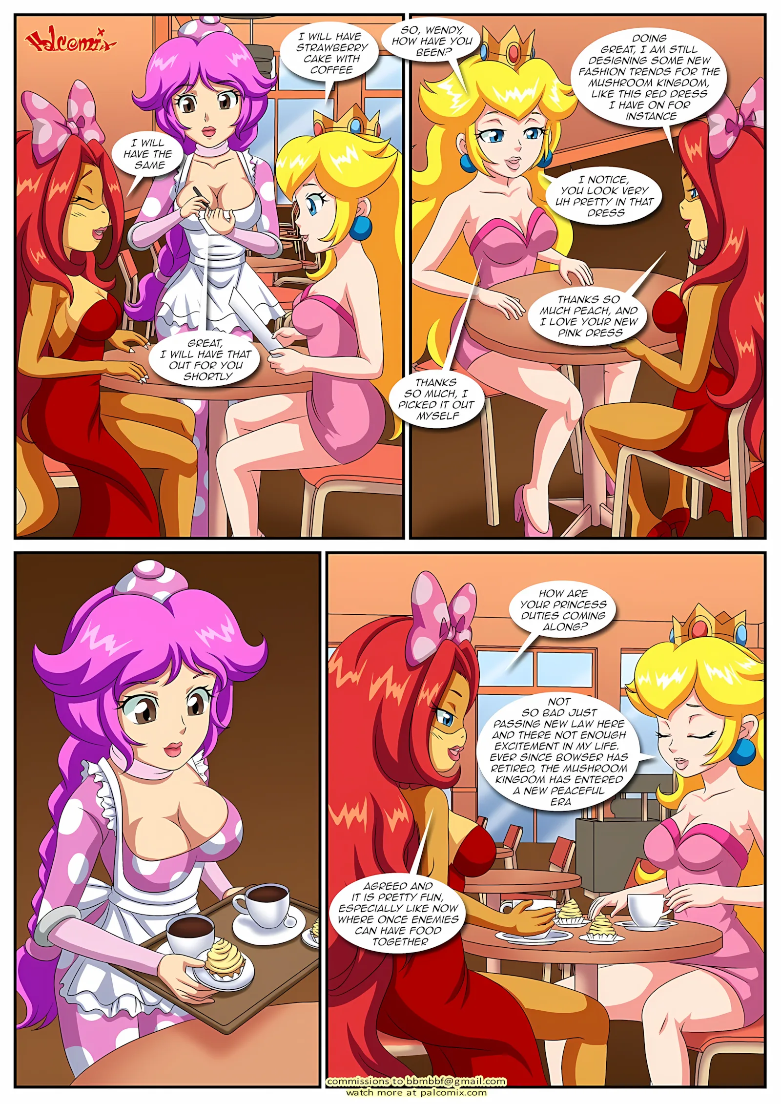 Peach X Wendy [Palcomix], 2 . Peach X Wendy - Chapter 2 (Mario) [Palcomix], page 5 of 15