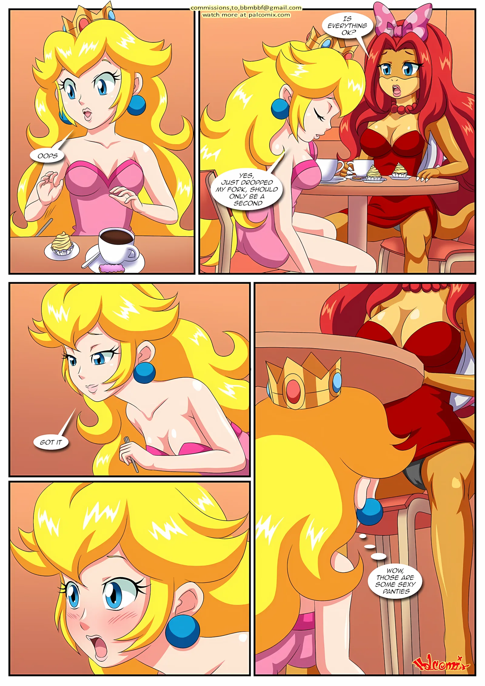 Peach X Wendy [Palcomix], 2 . Peach X Wendy - Chapter 2 (Mario) [Palcomix], page 6 of 15