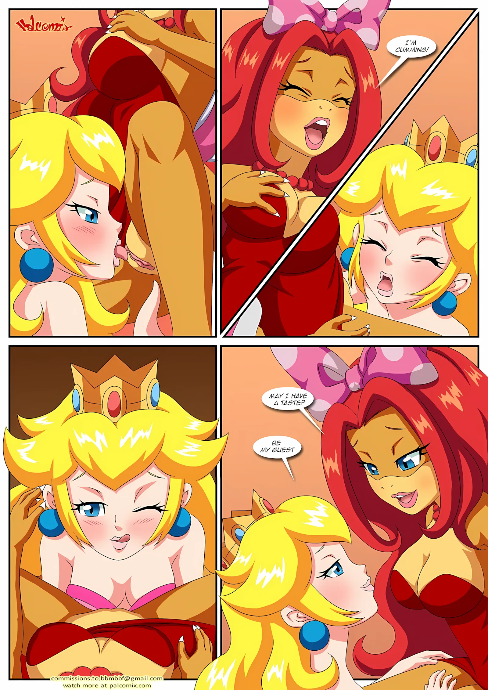 Peach X Wendy [Palcomix], 2 . Peach X Wendy - Chapter 2 (Mario) [Palcomix], page 8 of 15
