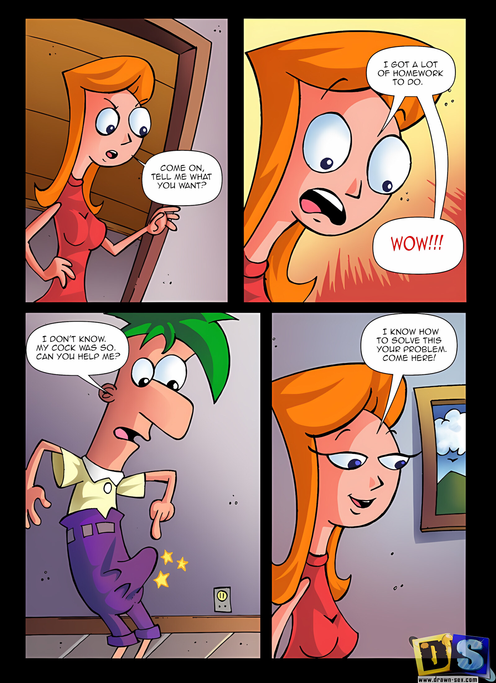 Phineas and Ferb [Drawn-Sex], Phineas and Ferb, page 1 of 6