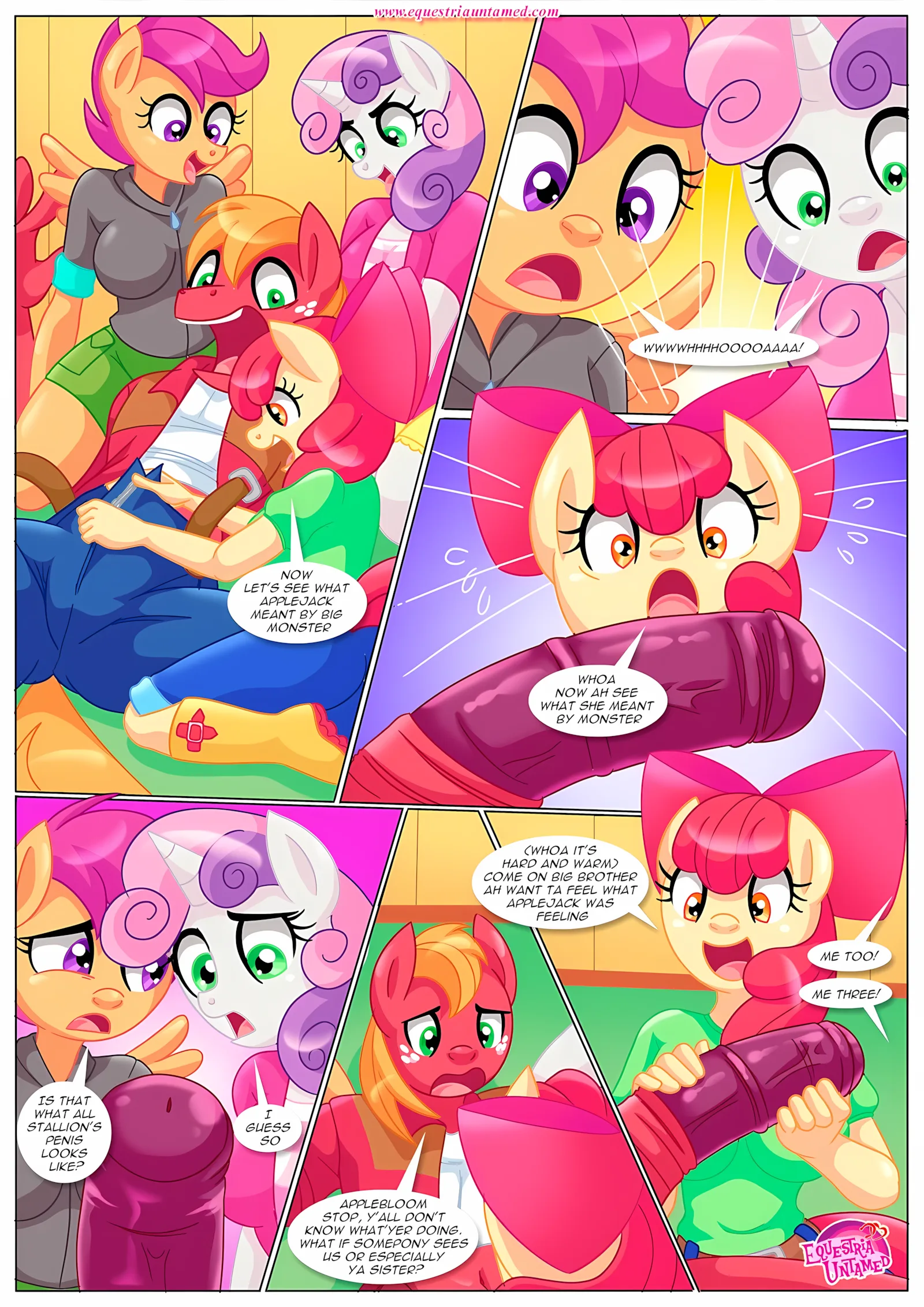 Applejack’s Secret Is Out (My Little Pony – Friendship Is Magic) [Palcomix], 1 . Applejack's Secret Is Out - (My Little Pony - Friendship Is Magic) [Palcomix], page 9 of 21