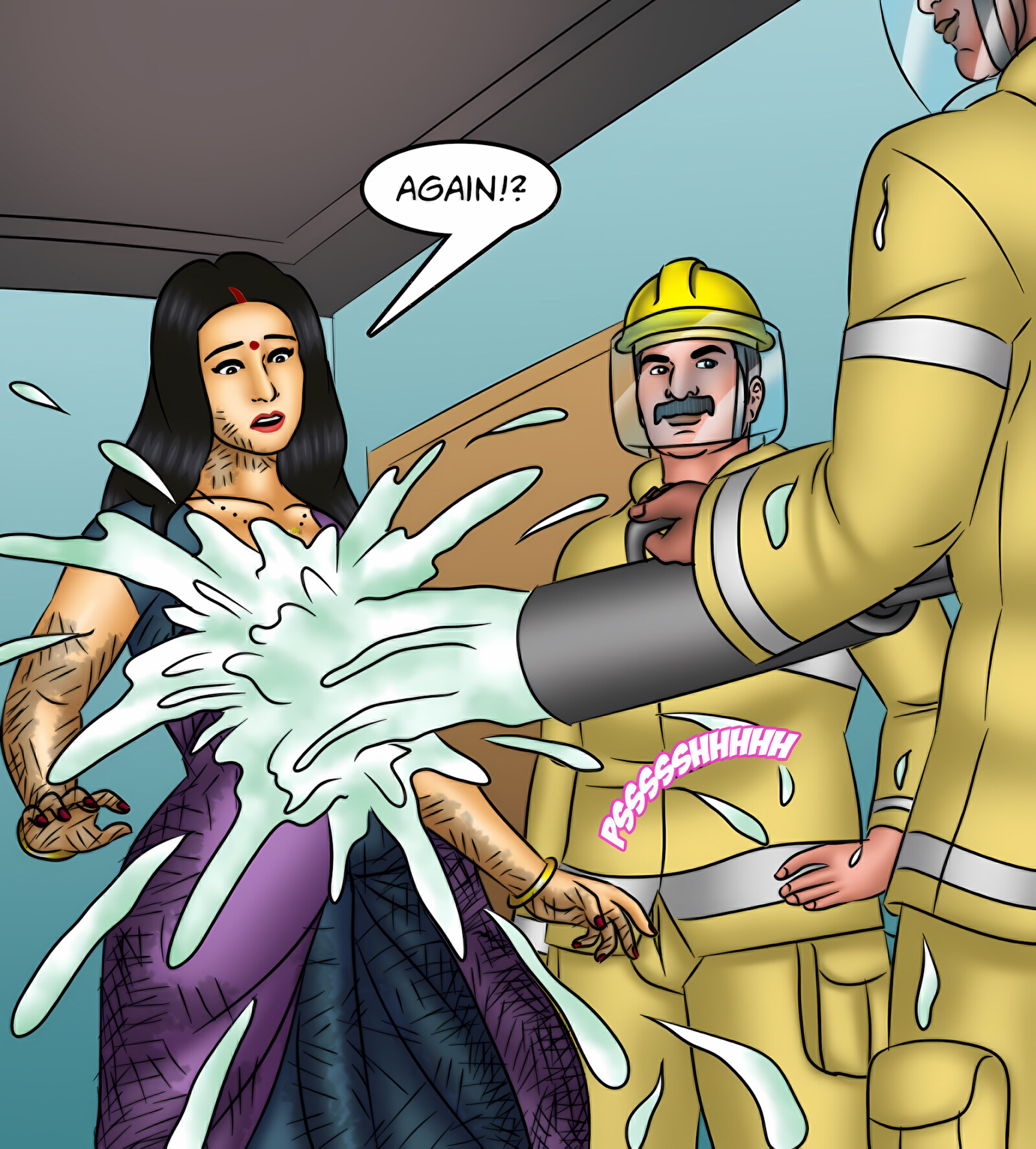 Savita Bhabhi 121-130 [Kirtu], Savita Bhabhi 130 - Savita is on Fire, page 54 of 142