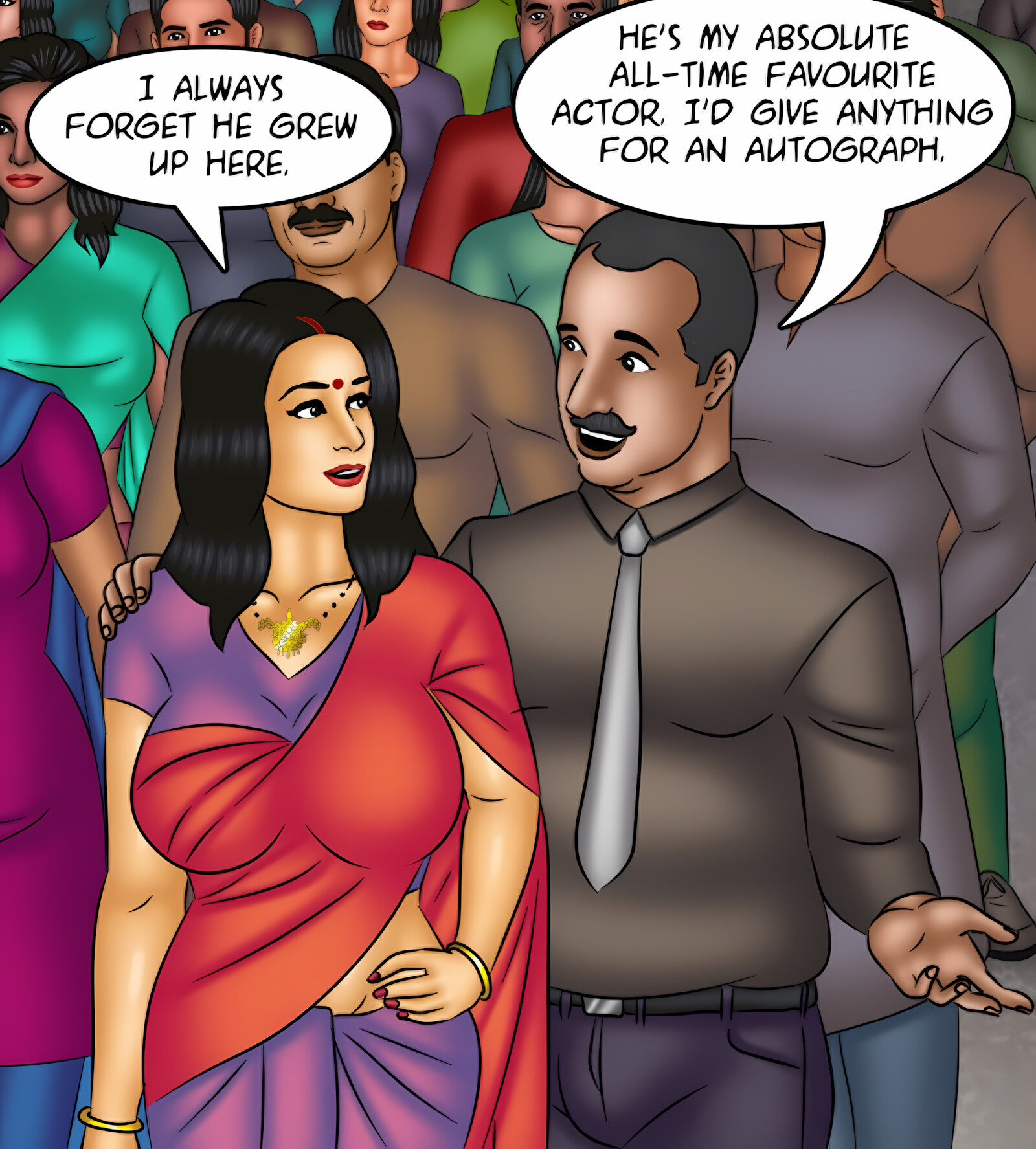Savita Bhabhi 121-130 [Kirtu], Savita Bhabhi 129 - Going Bollywood, page 28 of 142