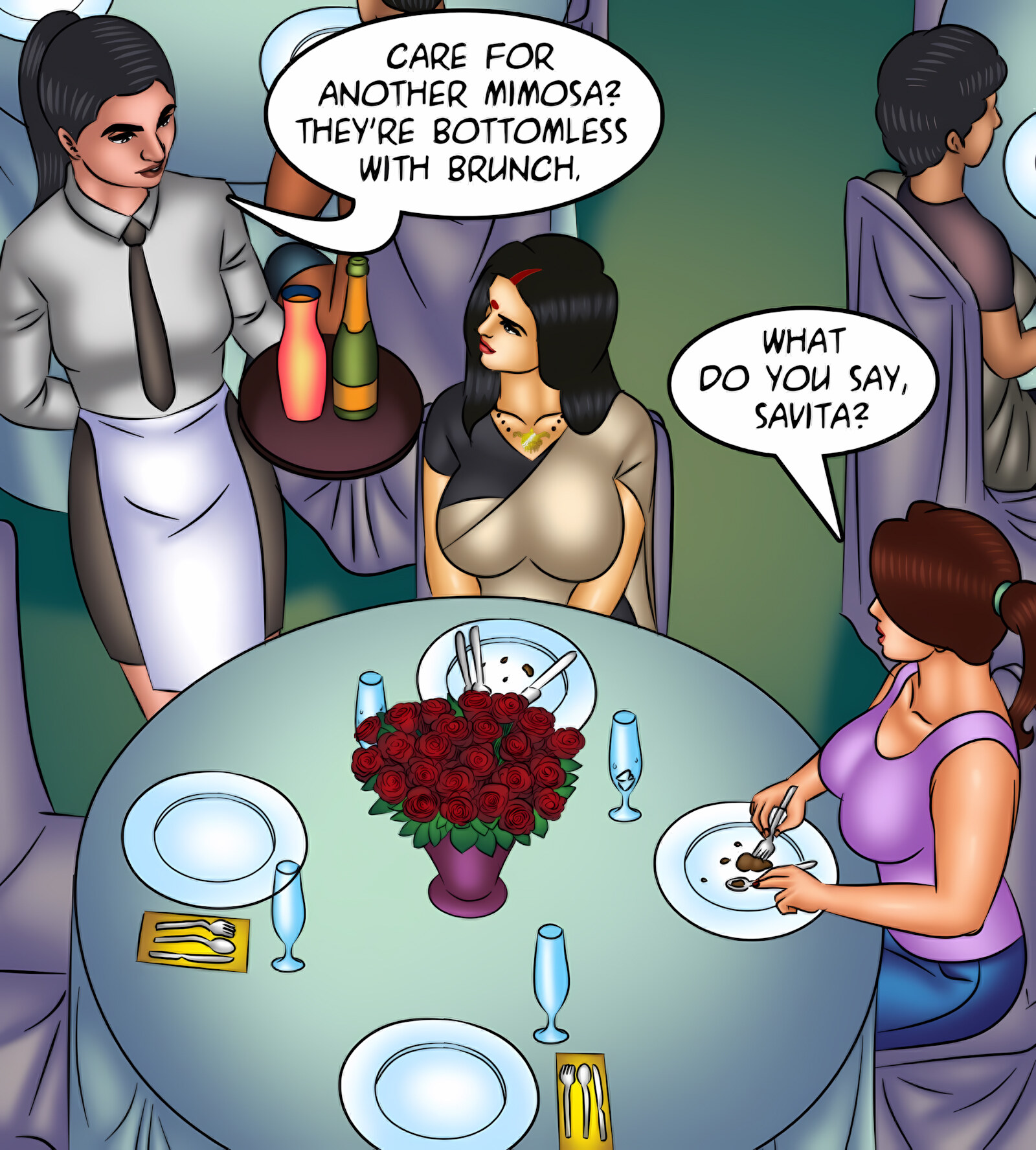 Savita Bhabhi 121-130 [Kirtu], Savita Bhabhi 128 - Waxing Erotic, page 2 of 143