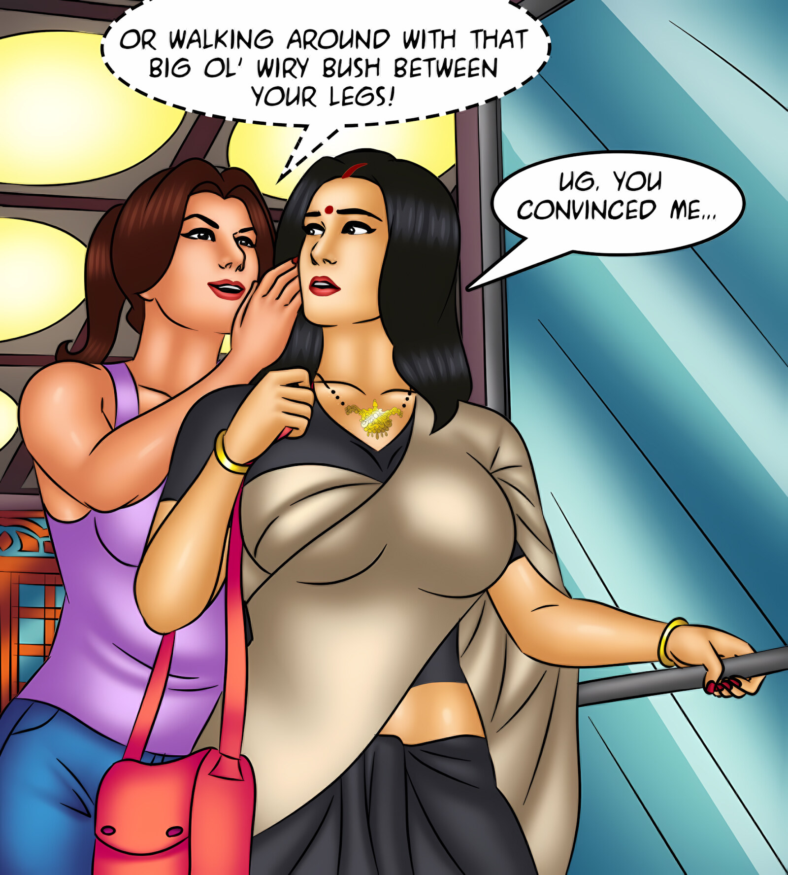 Savita Bhabhi 121-130 [Kirtu], Savita Bhabhi 128 - Waxing Erotic, page 35 of 143