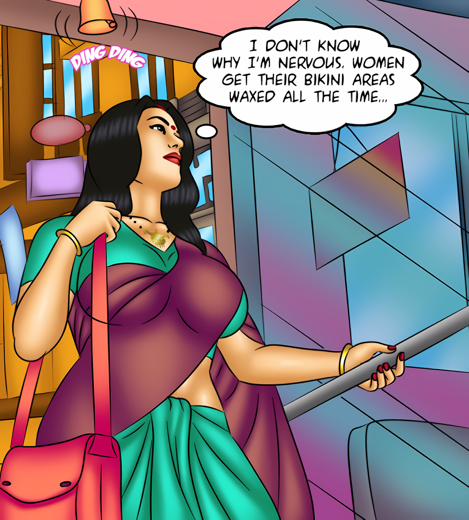 Savita Bhabhi 121-130 [Kirtu], Savita Bhabhi 128 - Waxing Erotic, page 37 of 143