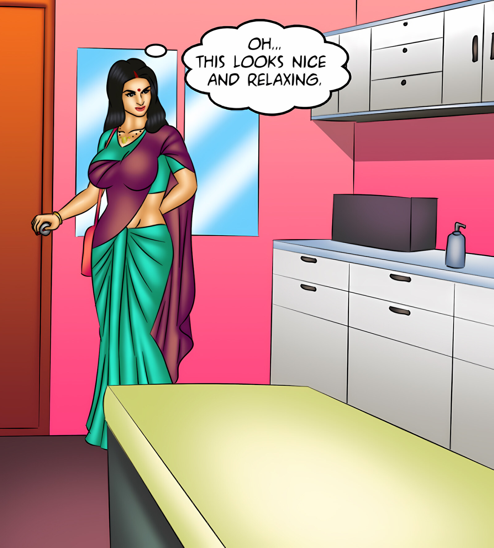 Savita Bhabhi 121-130 [Kirtu], Savita Bhabhi 128 - Waxing Erotic, page 41 of 143