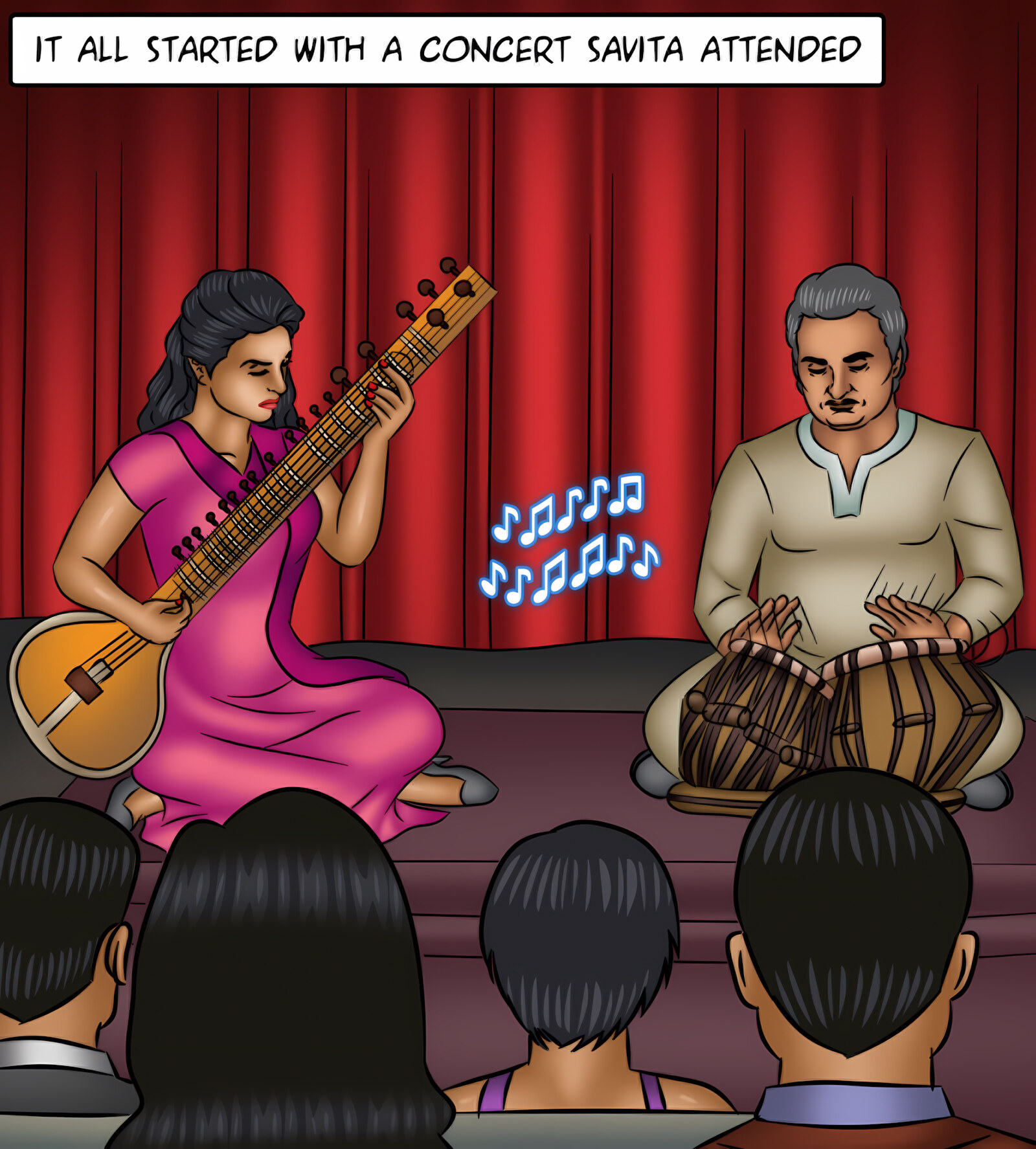 Savita Bhabhi 121-130 [Kirtu], Savita Bhabhi 127 - Music Lessons, page 2 of 142