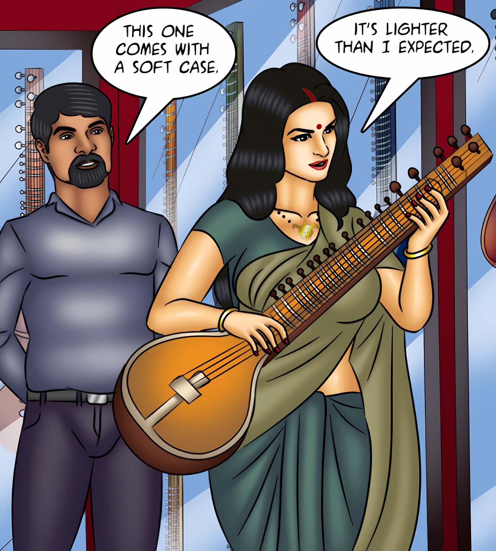 Savita Bhabhi 121-130 [Kirtu], Savita Bhabhi 127 - Music Lessons, page 37 of 142