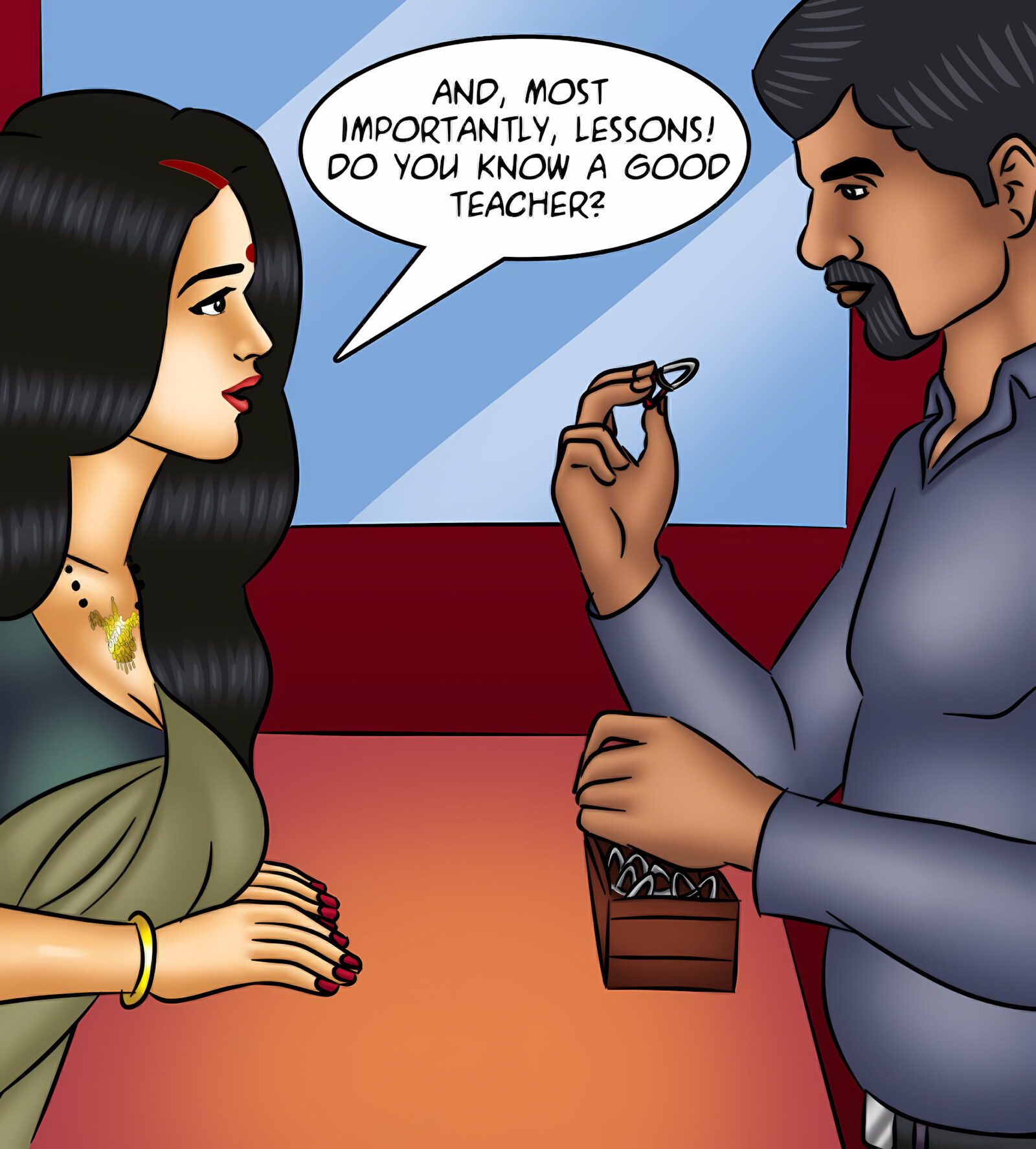Savita Bhabhi 121-130 [Kirtu], Savita Bhabhi 127 - Music Lessons, page 39 of 142