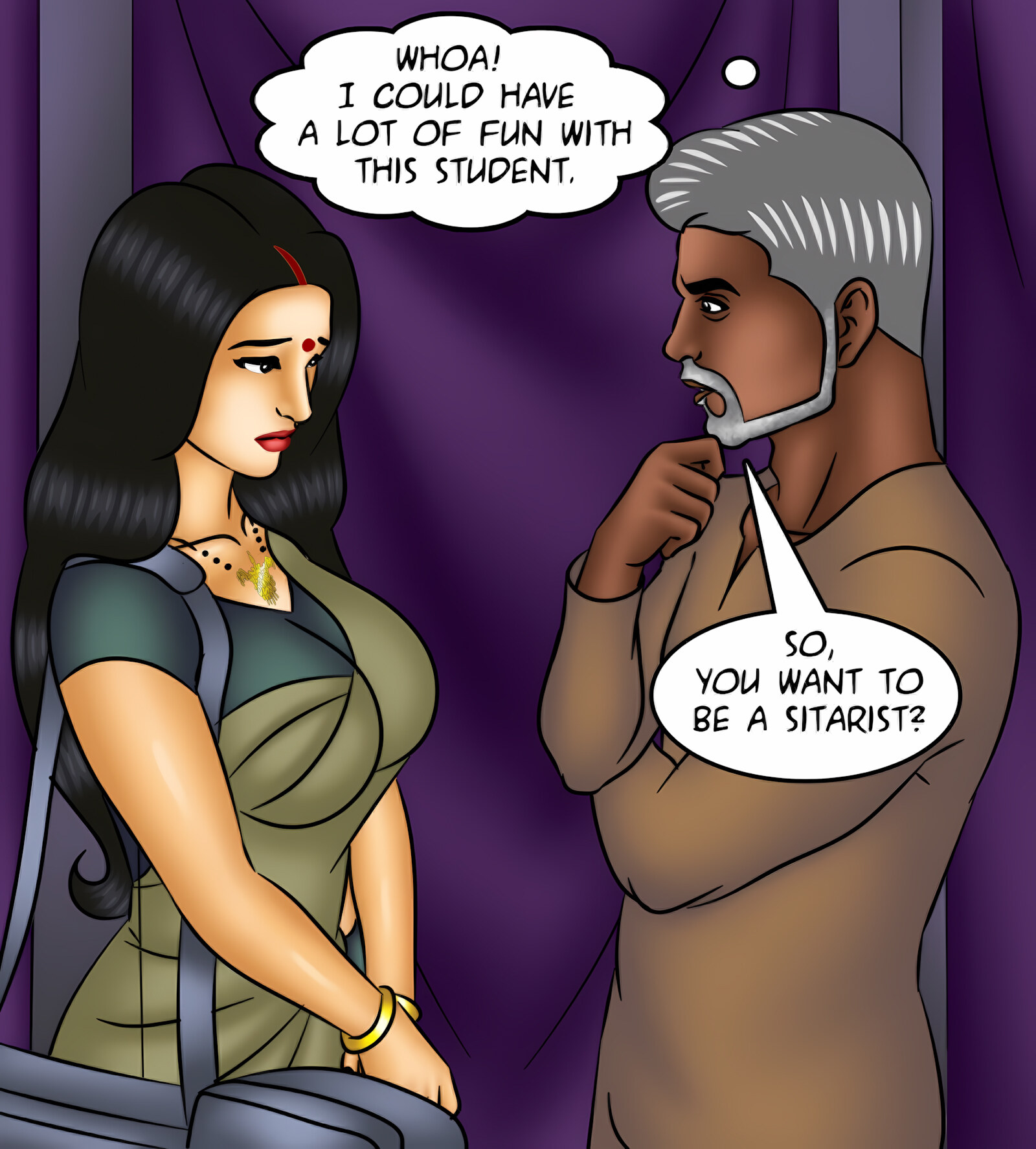 Savita Bhabhi 121-130 [Kirtu], Savita Bhabhi 127 - Music Lessons, page 43 of 142