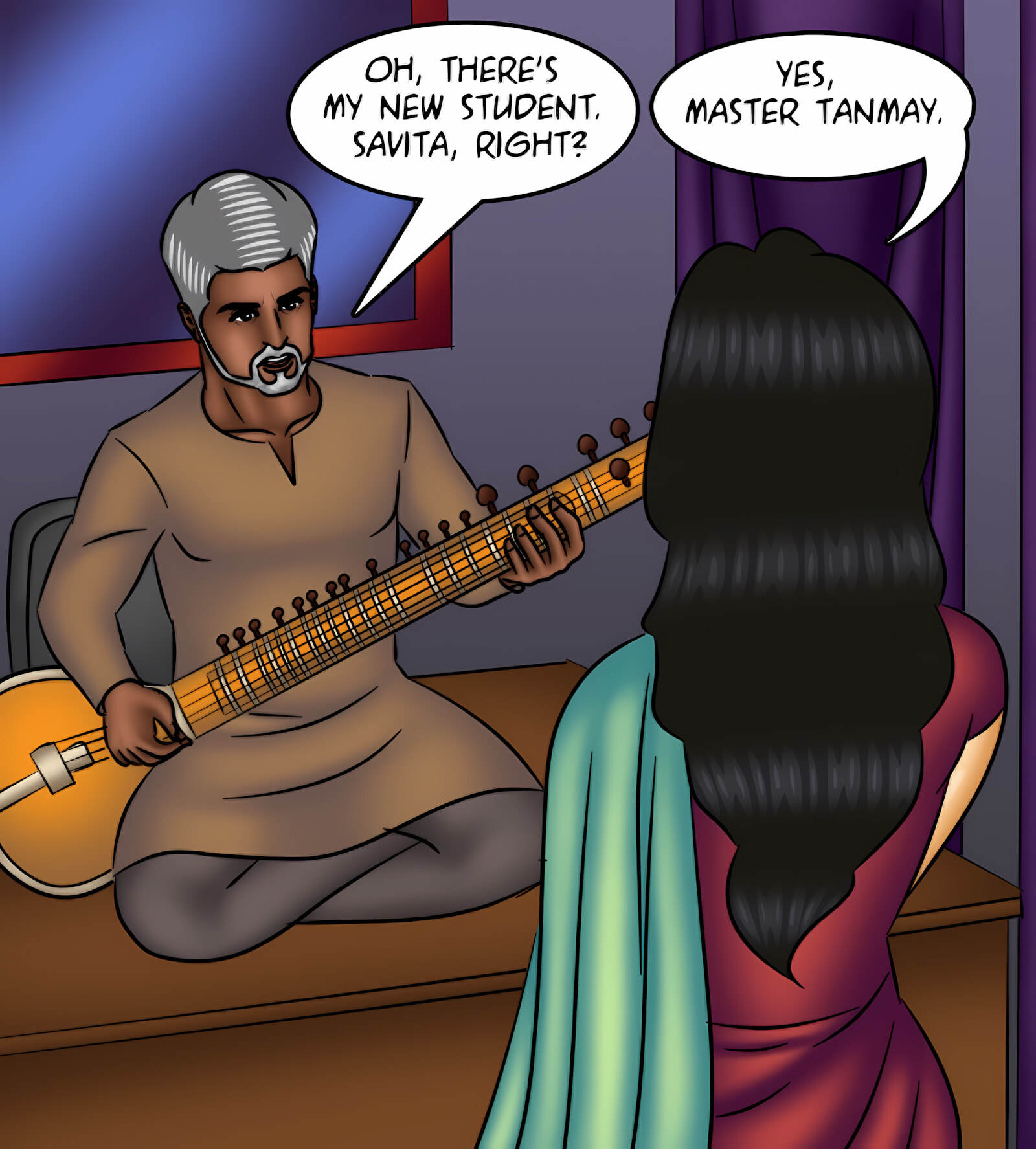 Savita Bhabhi 121-130 [Kirtu], Savita Bhabhi 127 - Music Lessons, page 52 of 142