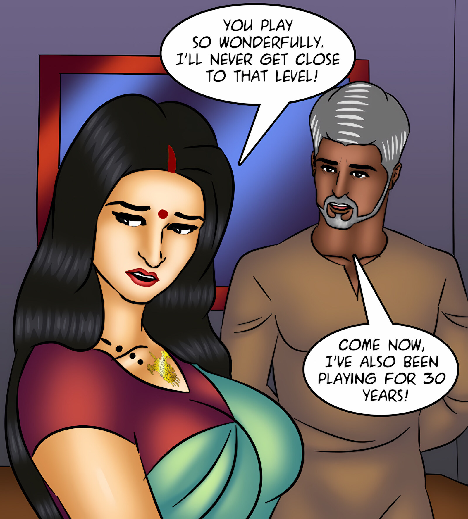 Savita Bhabhi 121-130 [Kirtu], Savita Bhabhi 127 - Music Lessons, page 54 of 142