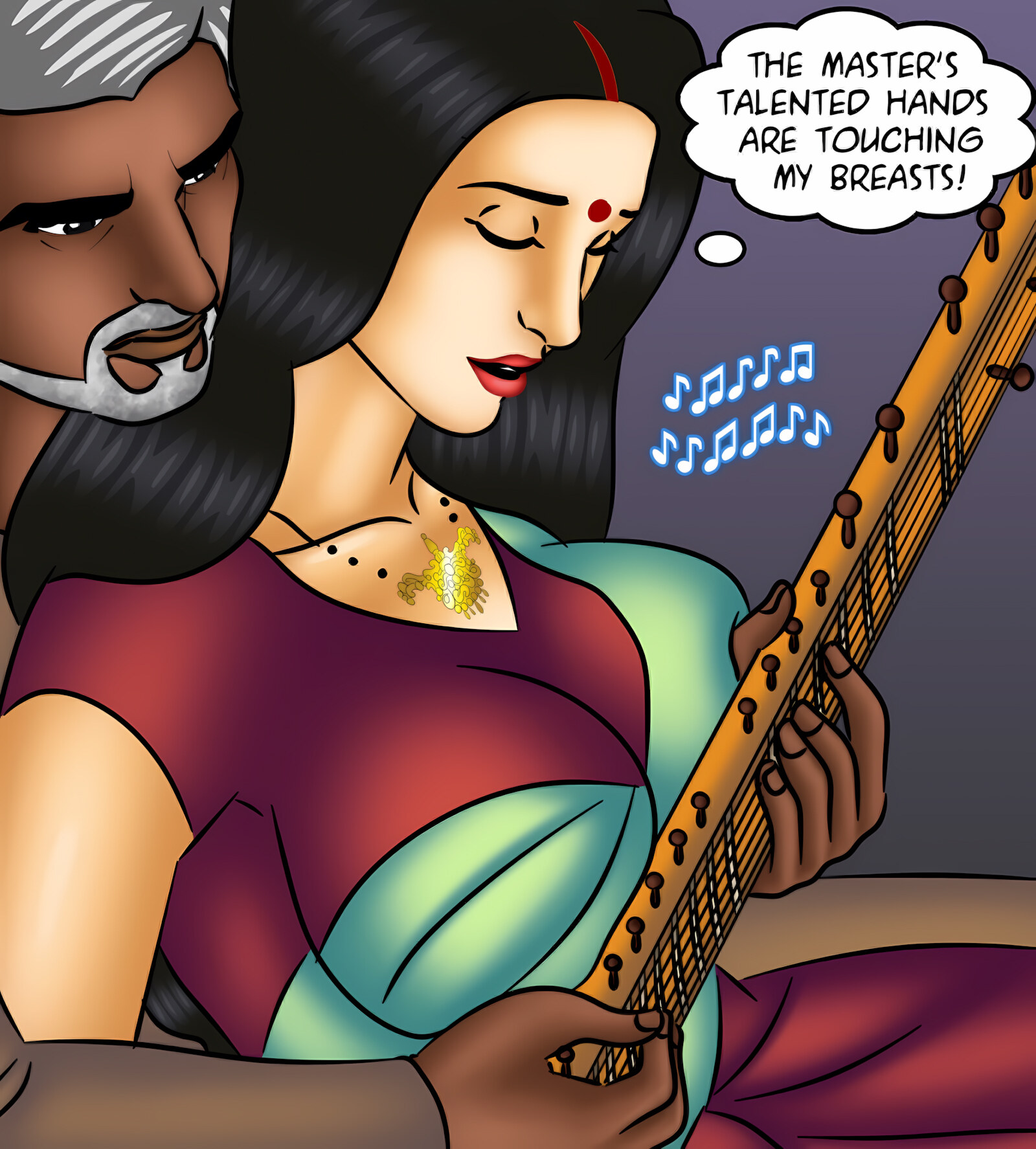 Savita Bhabhi 121-130 [Kirtu], Savita Bhabhi 127 - Music Lessons, page 60 of 142