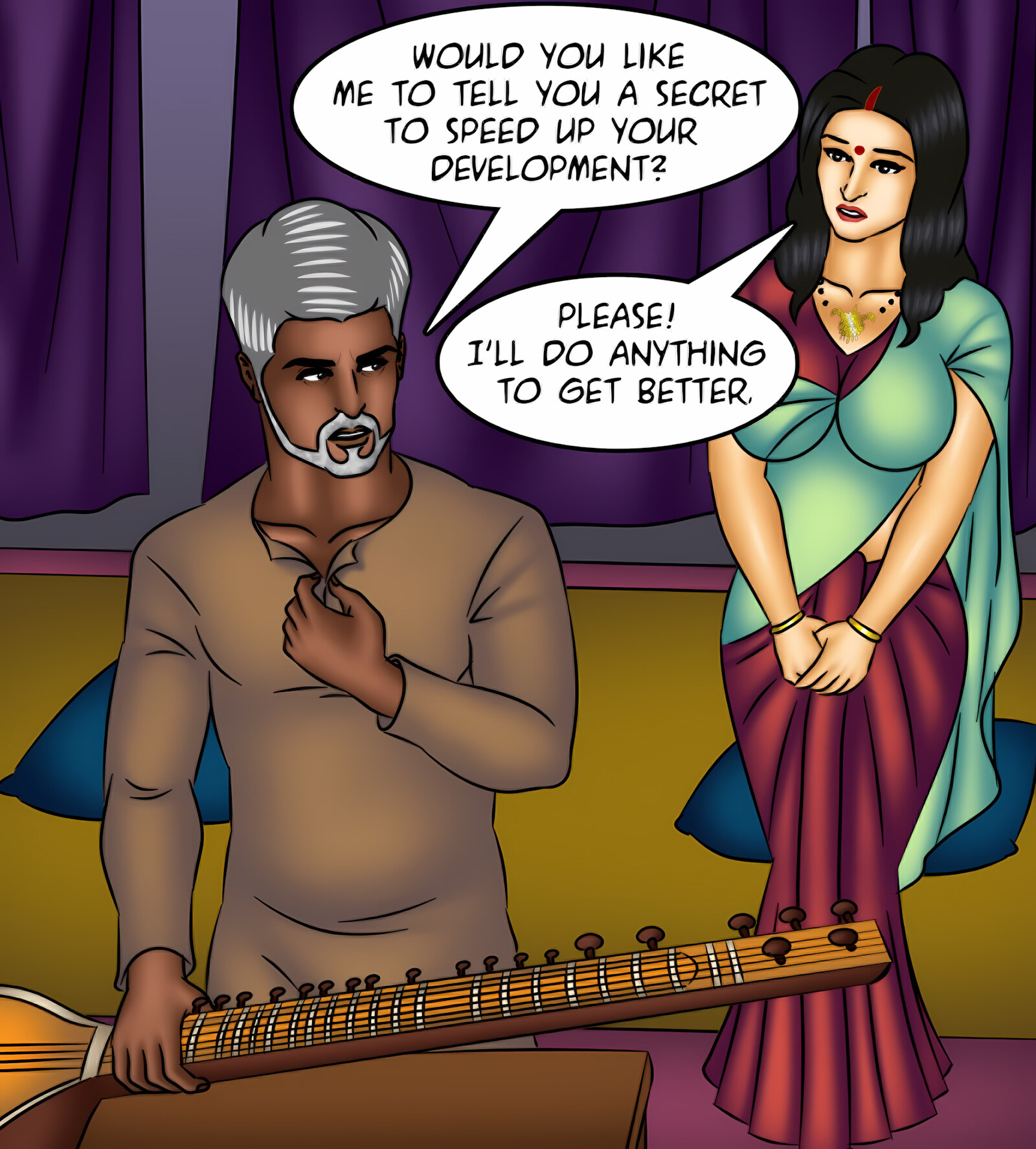 Savita Bhabhi 121-130 [Kirtu], Savita Bhabhi 127 - Music Lessons, page 72 of 142