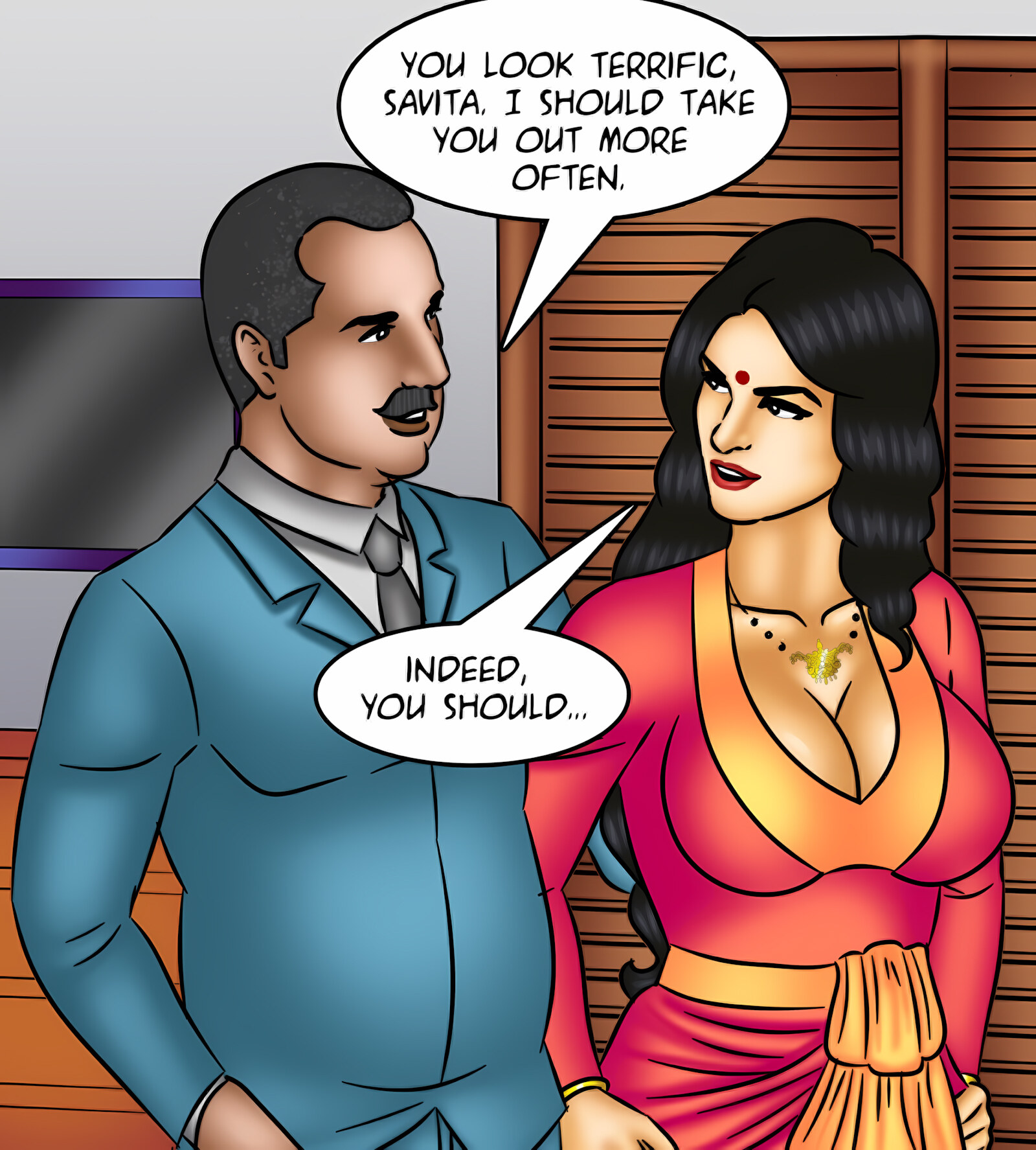 Savita Bhabhi 121-130 [Kirtu], Savita Bhabhi 126 - The Disappearing Act, page 13 of 143