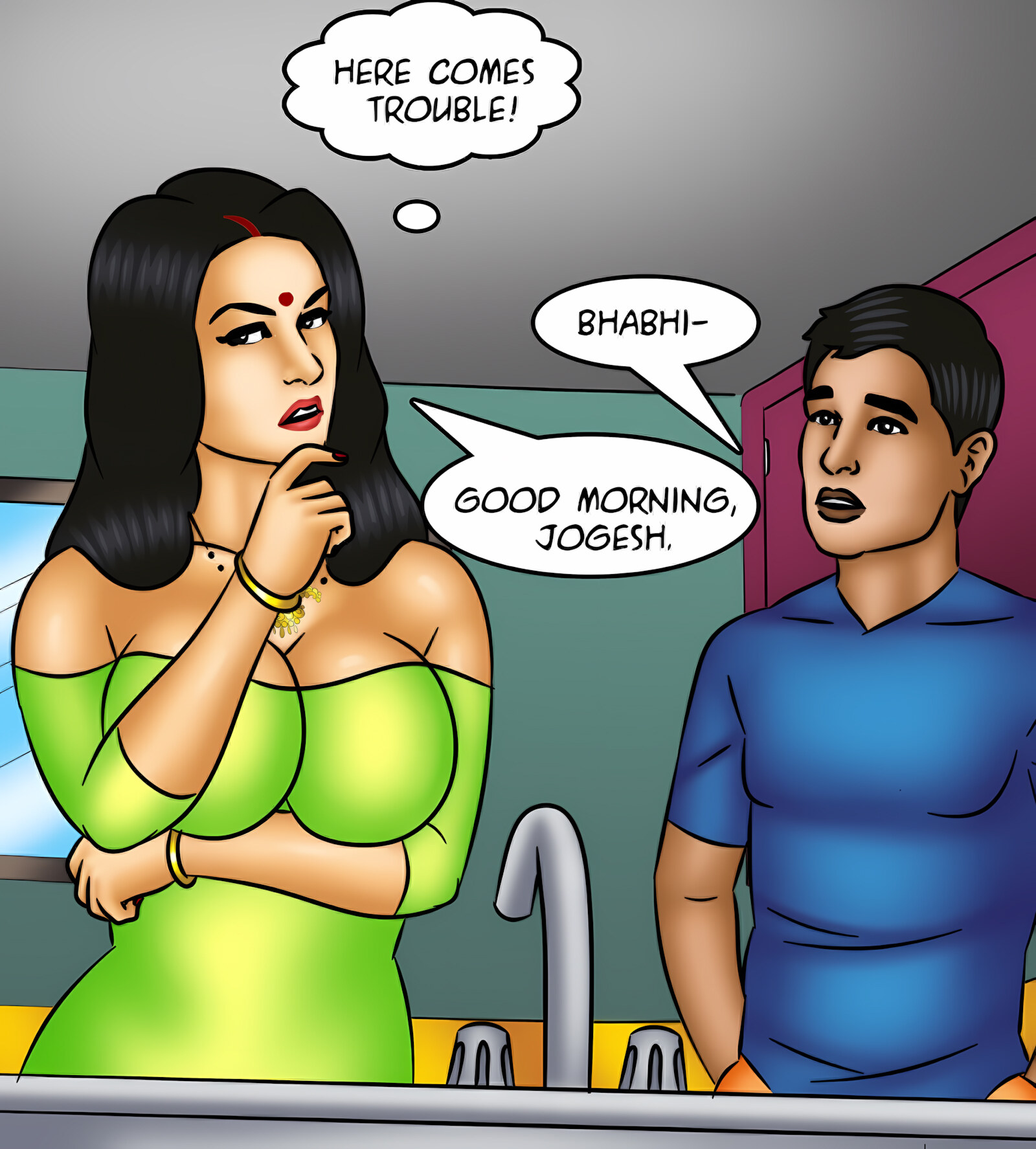 Savita Bhabhi 121-130 [Kirtu], Savita Bhabhi 125 - Raging Boner, page 112 of 142