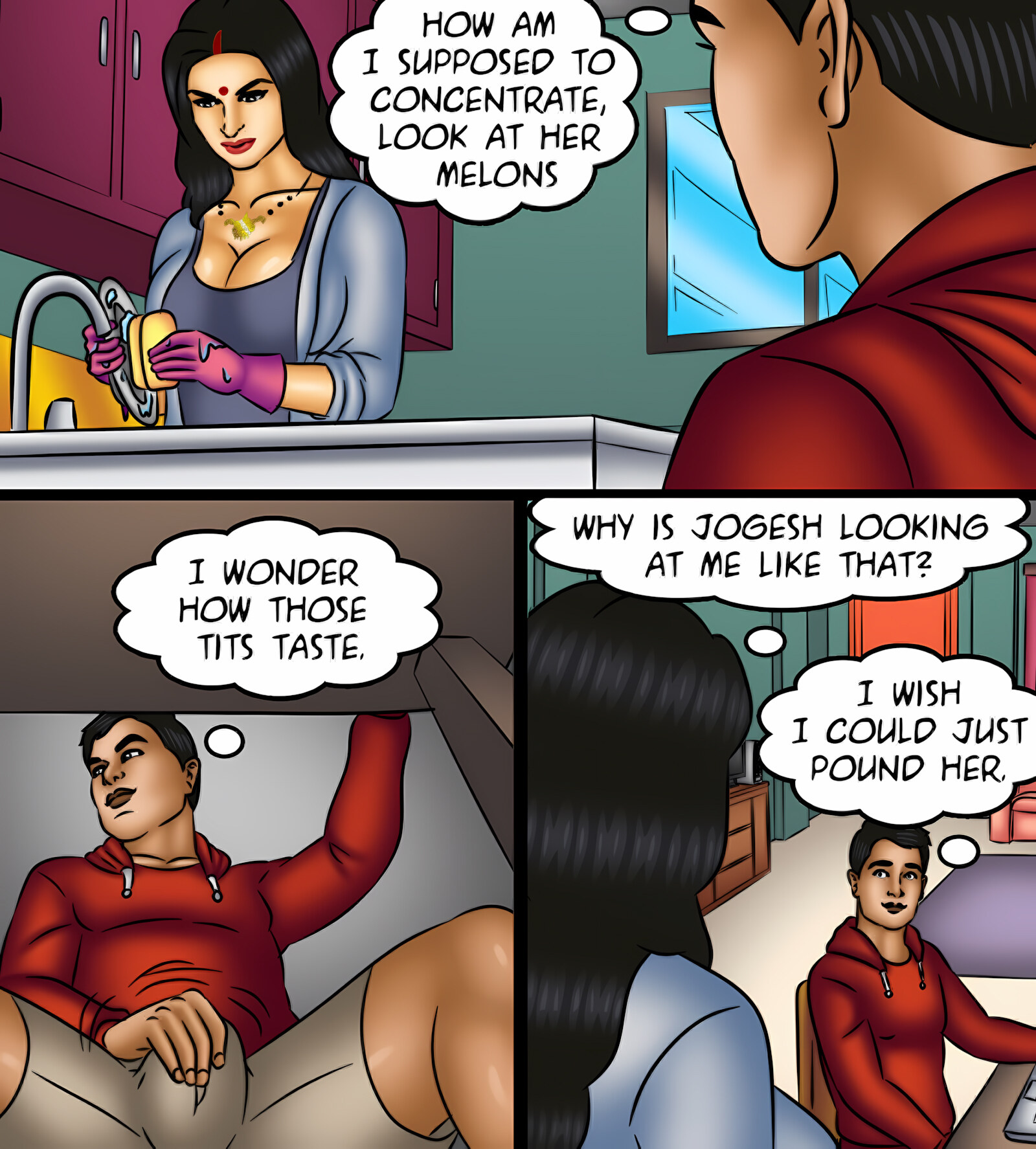 Savita Bhabhi 121-130 [Kirtu], Savita Bhabhi 125 - Raging Boner, page 16 of 142