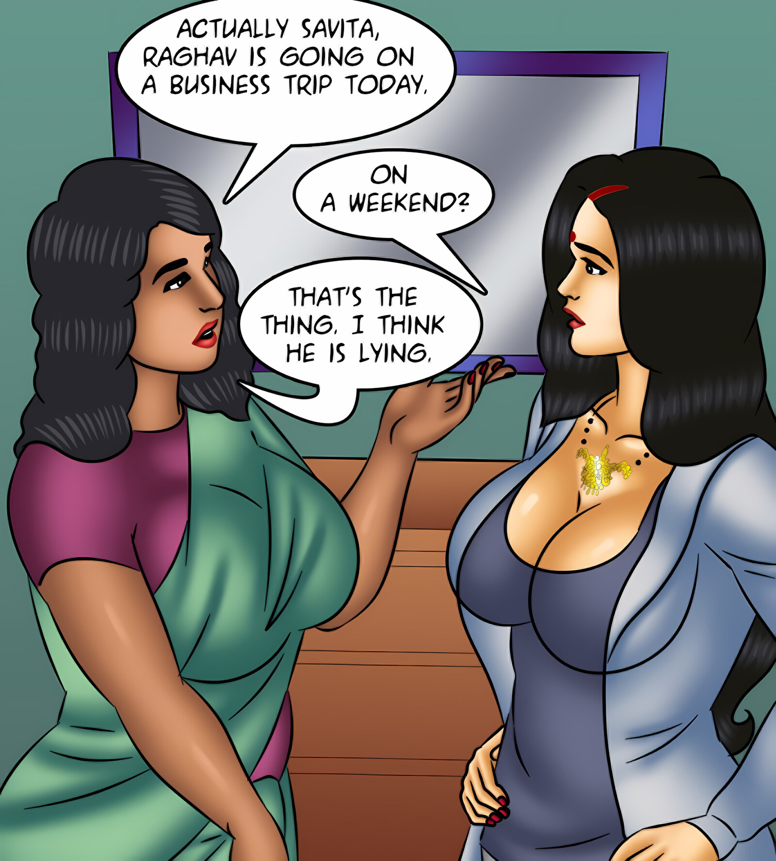 Savita Bhabhi 121-130 [Kirtu], Savita Bhabhi 125 - Raging Boner, page 6 of 142