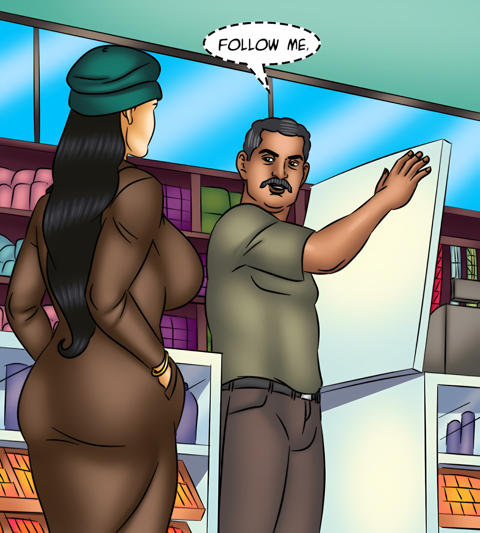 Savita Bhabhi 121-130 [Kirtu], Savita Bhabhi 124 - Orgasm-shopping, page 44 of 142