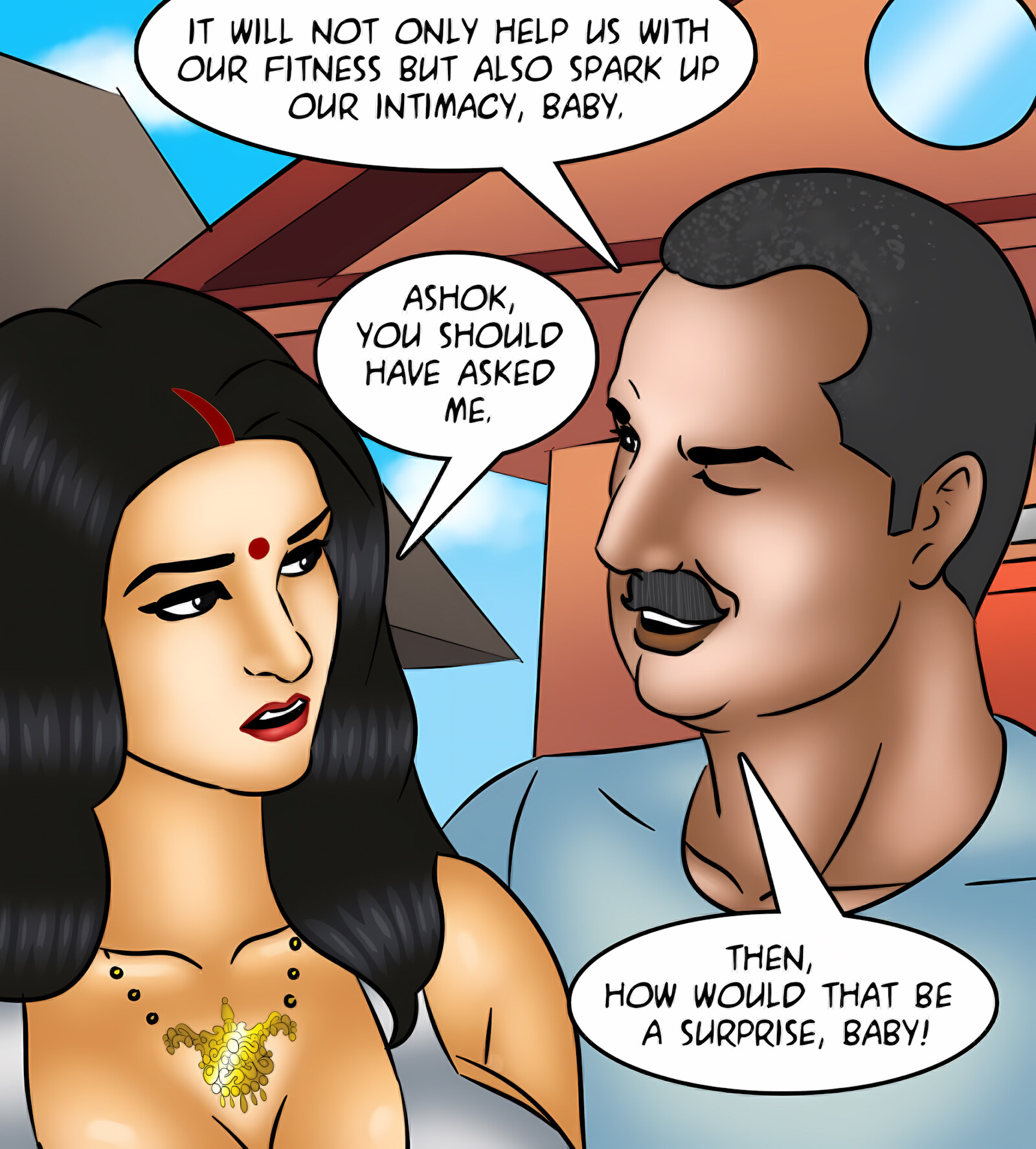 Savita Bhabhi 121-130 [Kirtu], Savita Bhabhi 123 - Yogasutra, page 43 of 143