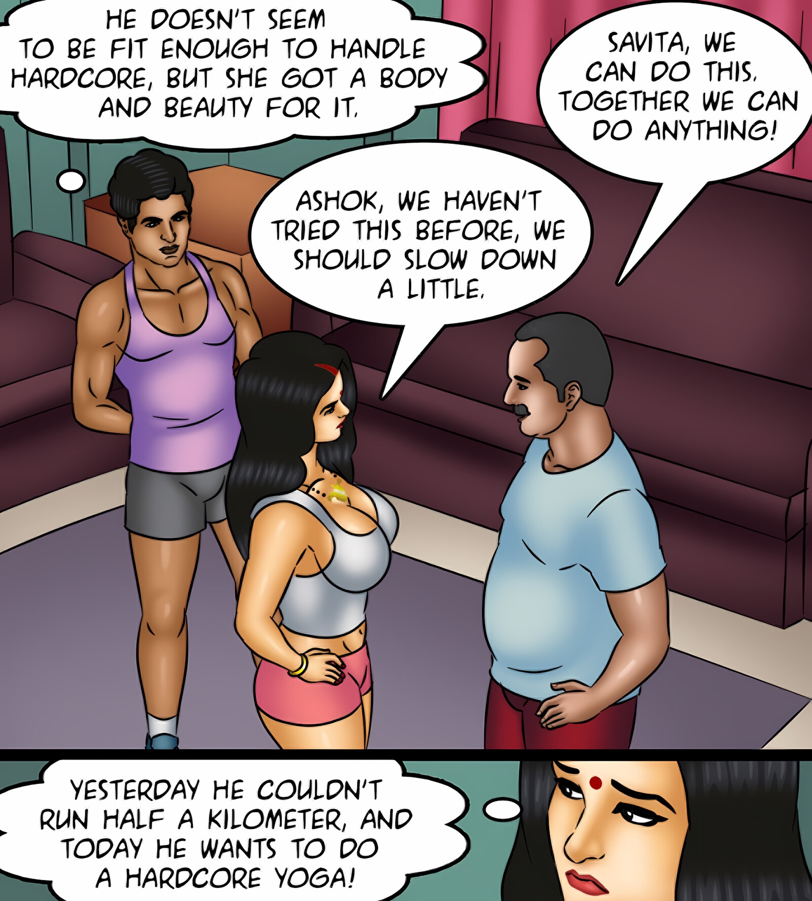 Savita Bhabhi 121-130 [Kirtu], Savita Bhabhi 123 - Yogasutra, page 51 of 143