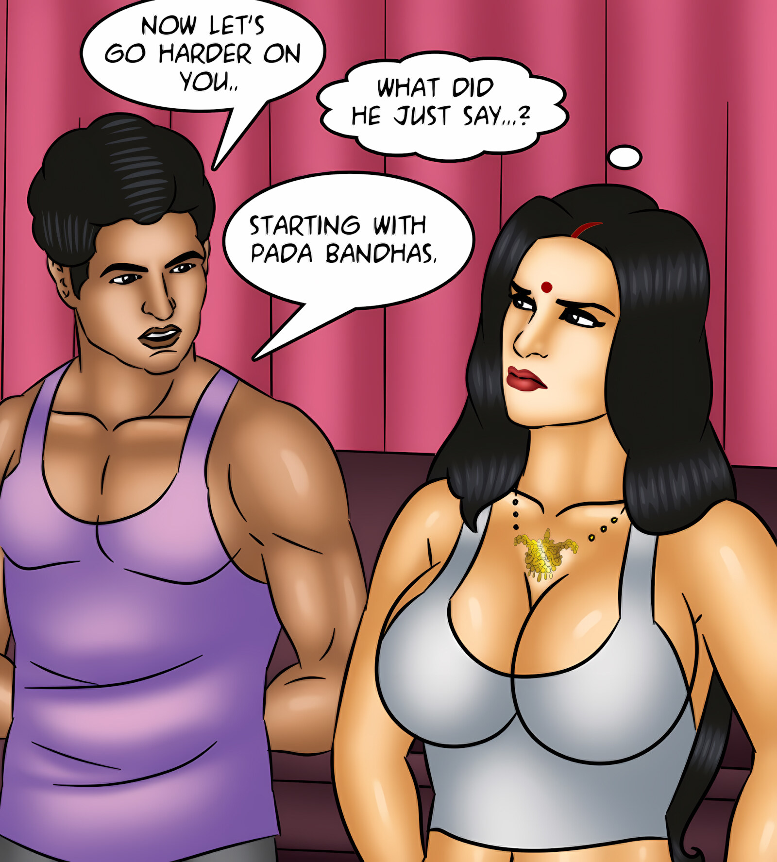 Savita Bhabhi 121-130 [Kirtu], Savita Bhabhi 123 - Yogasutra, page 76 of 143
