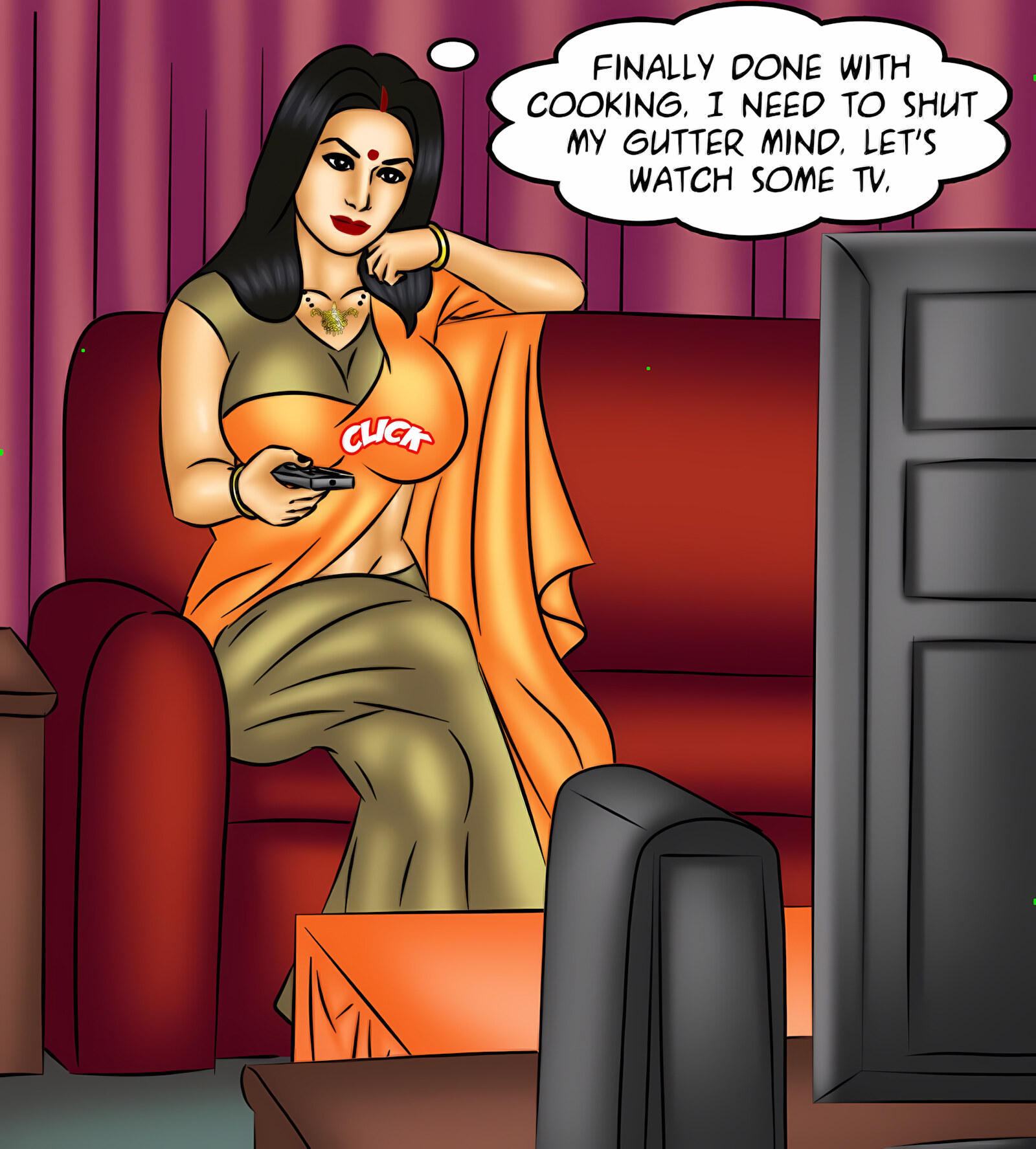 Savita Bhabhi 121-130 [Kirtu], Savita Bhabhi 121 - The Queen of Desires, page 14 of 146