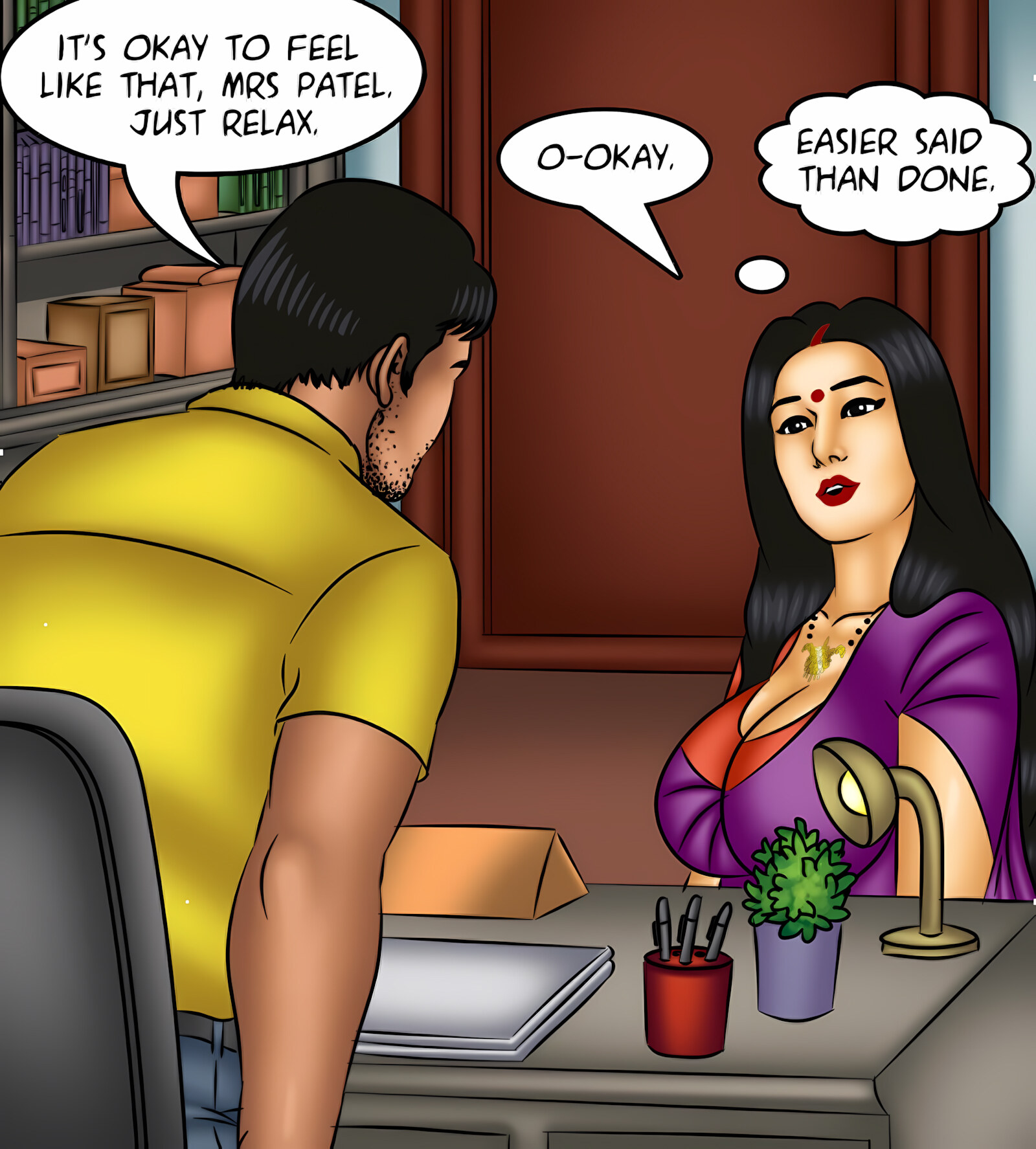 Savita Bhabhi 121-130 [Kirtu], Savita Bhabhi 121 - The Queen of Desires, page 54 of 146