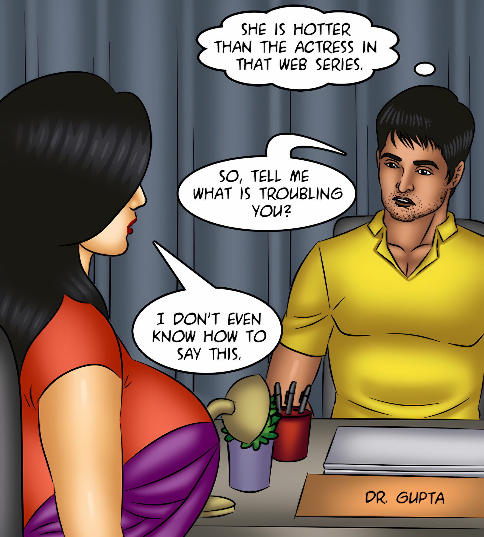 Savita Bhabhi 121-130 [Kirtu], Savita Bhabhi 121 - The Queen of Desires, page 55 of 146