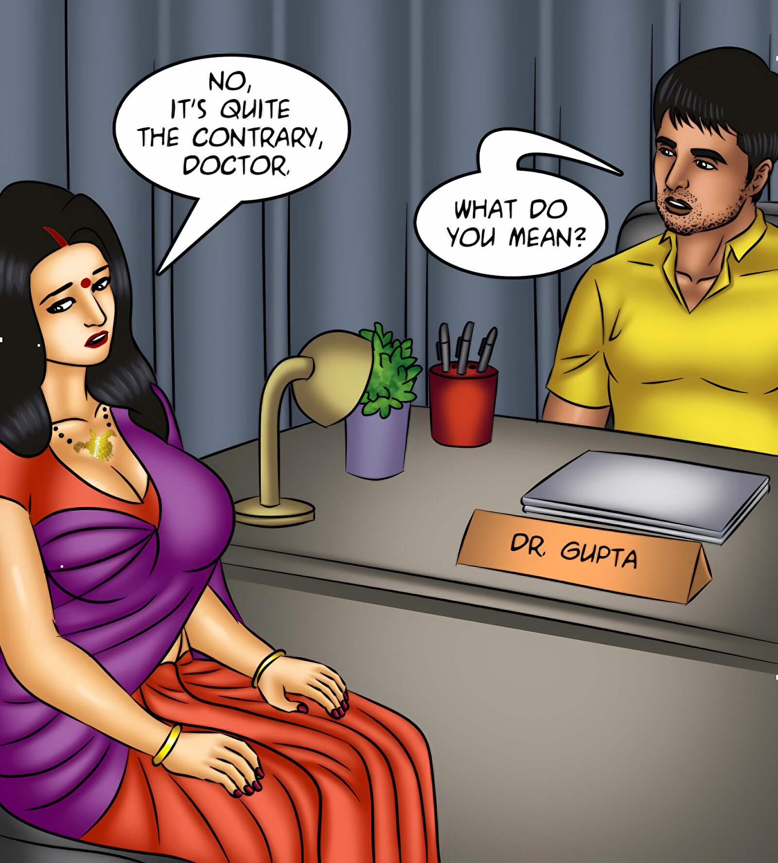 Savita Bhabhi 121-130 [Kirtu], Savita Bhabhi 121 - The Queen of Desires, page 58 of 146