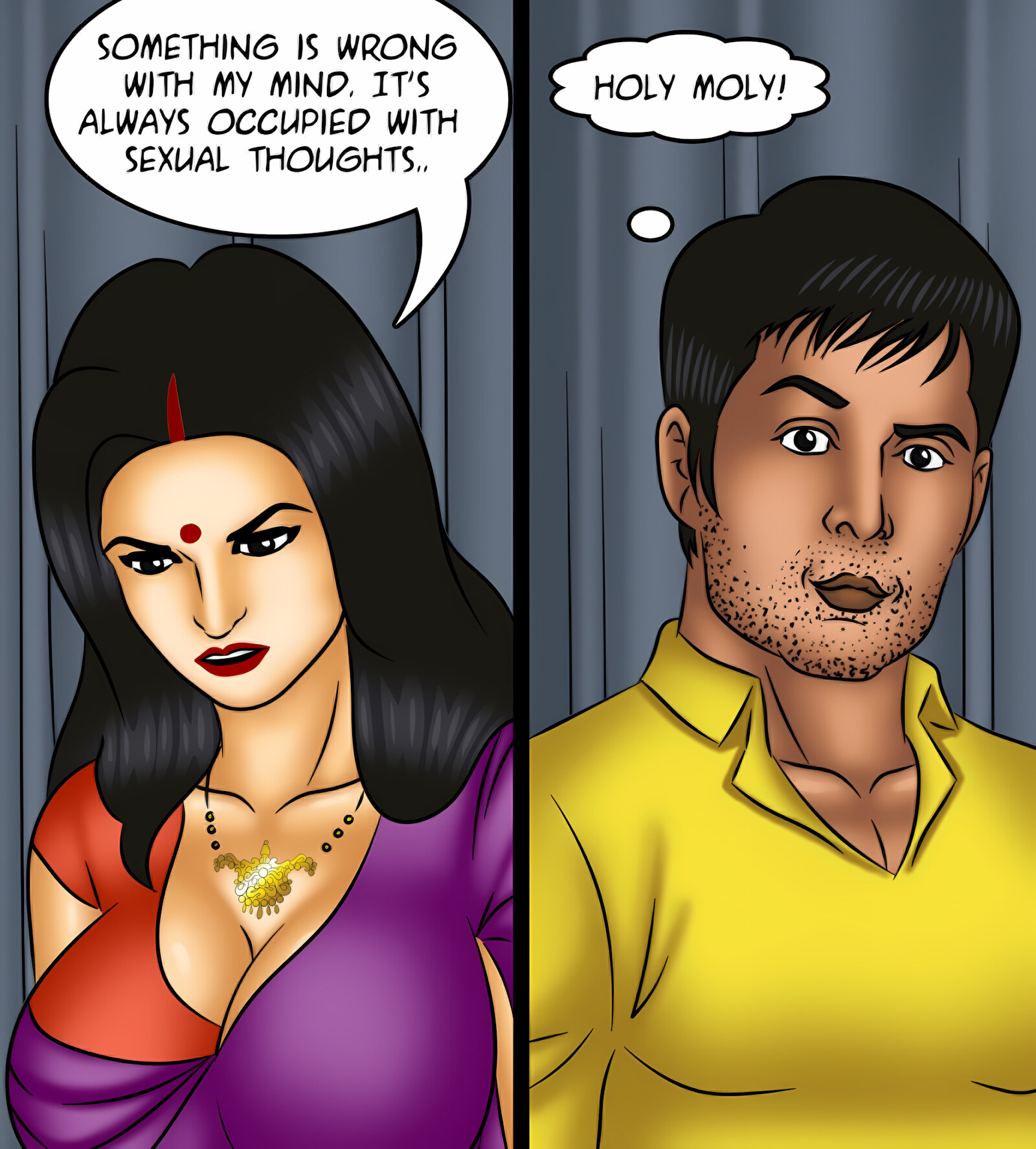 Savita Bhabhi 121-130 [Kirtu], Savita Bhabhi 121 - The Queen of Desires, page 59 of 146