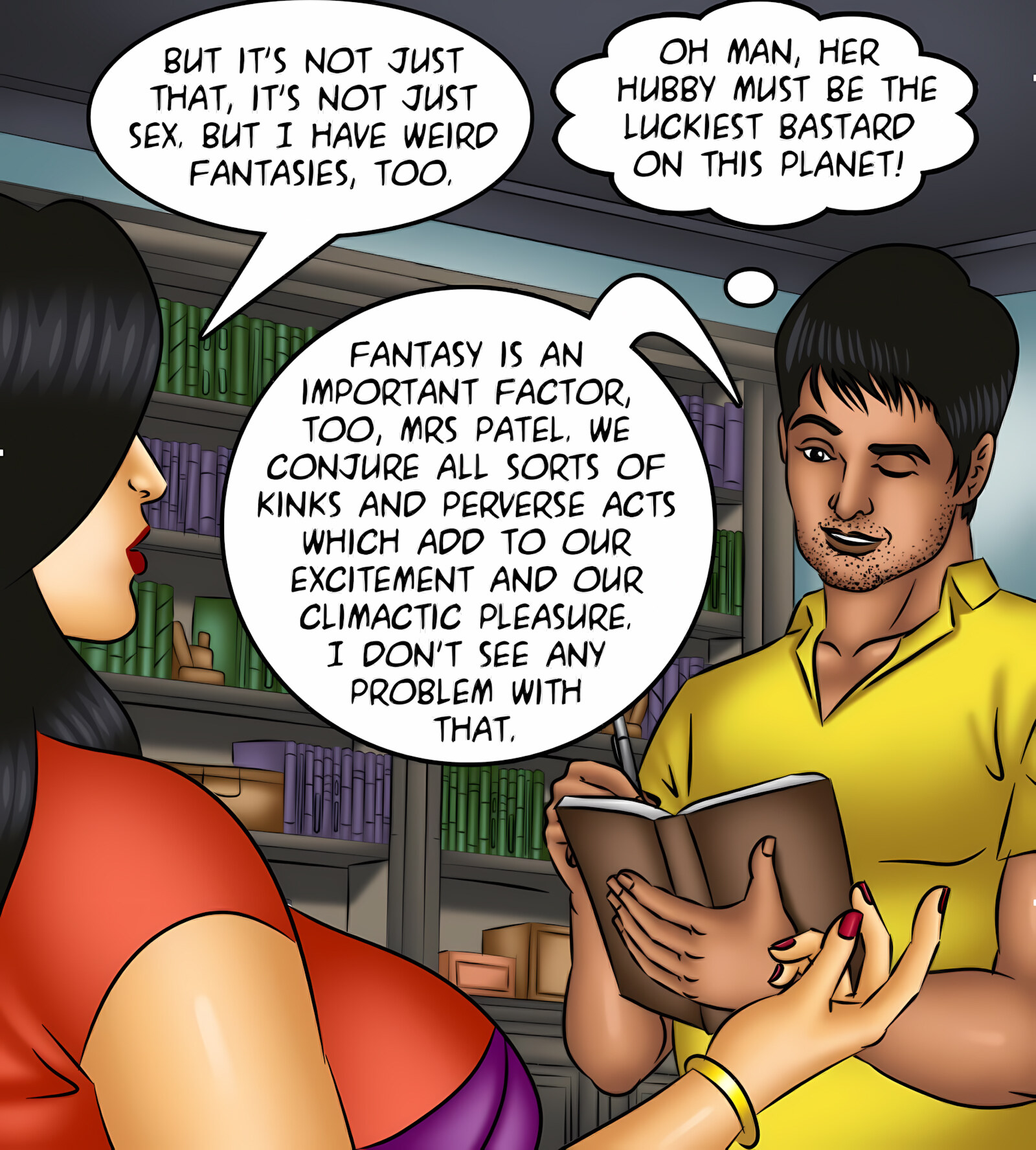 Savita Bhabhi 121-130 [Kirtu], Savita Bhabhi 121 - The Queen of Desires, page 66 of 146