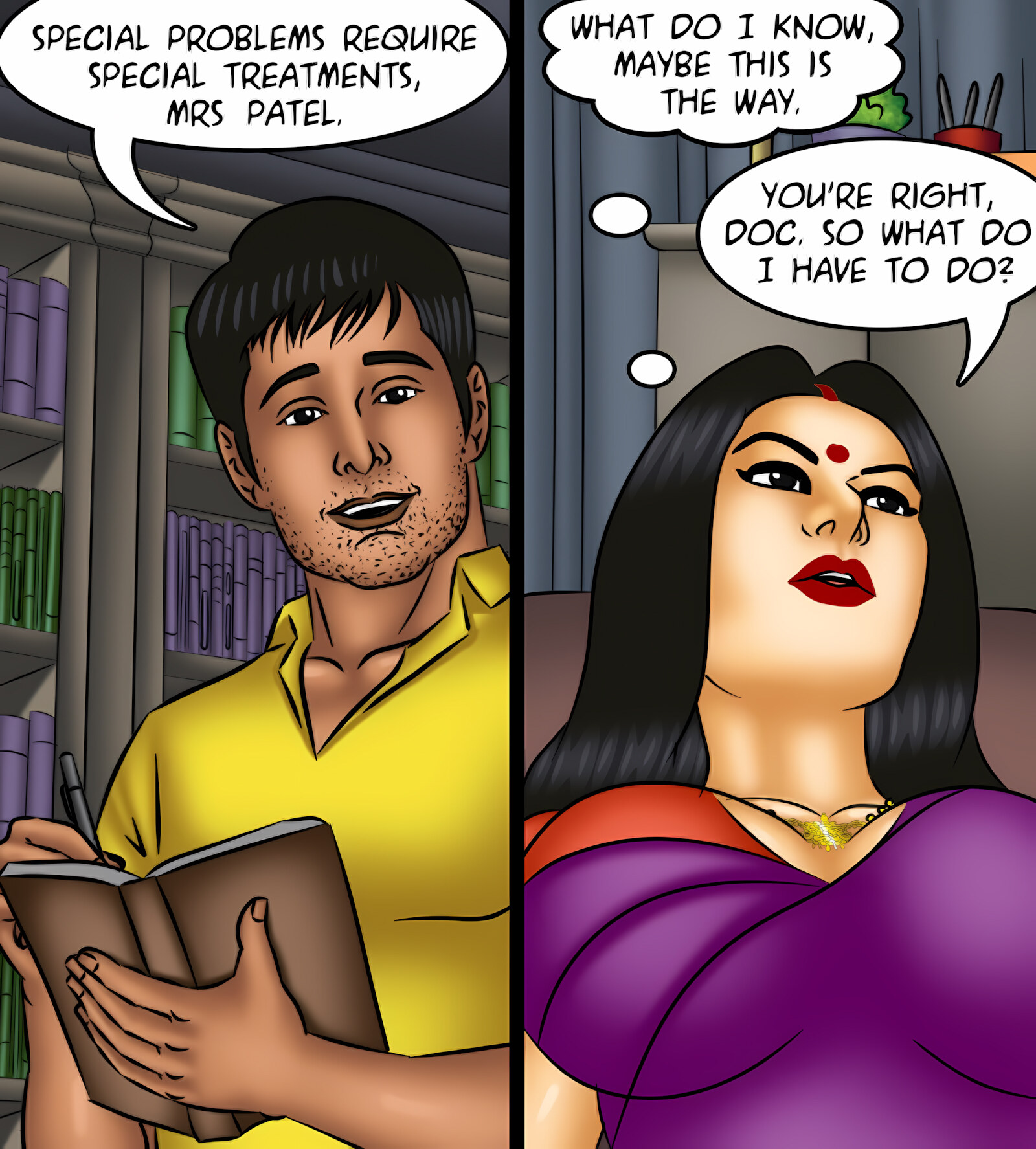 Savita Bhabhi 121-130 [Kirtu], Savita Bhabhi 121 - The Queen of Desires, page 75 of 146