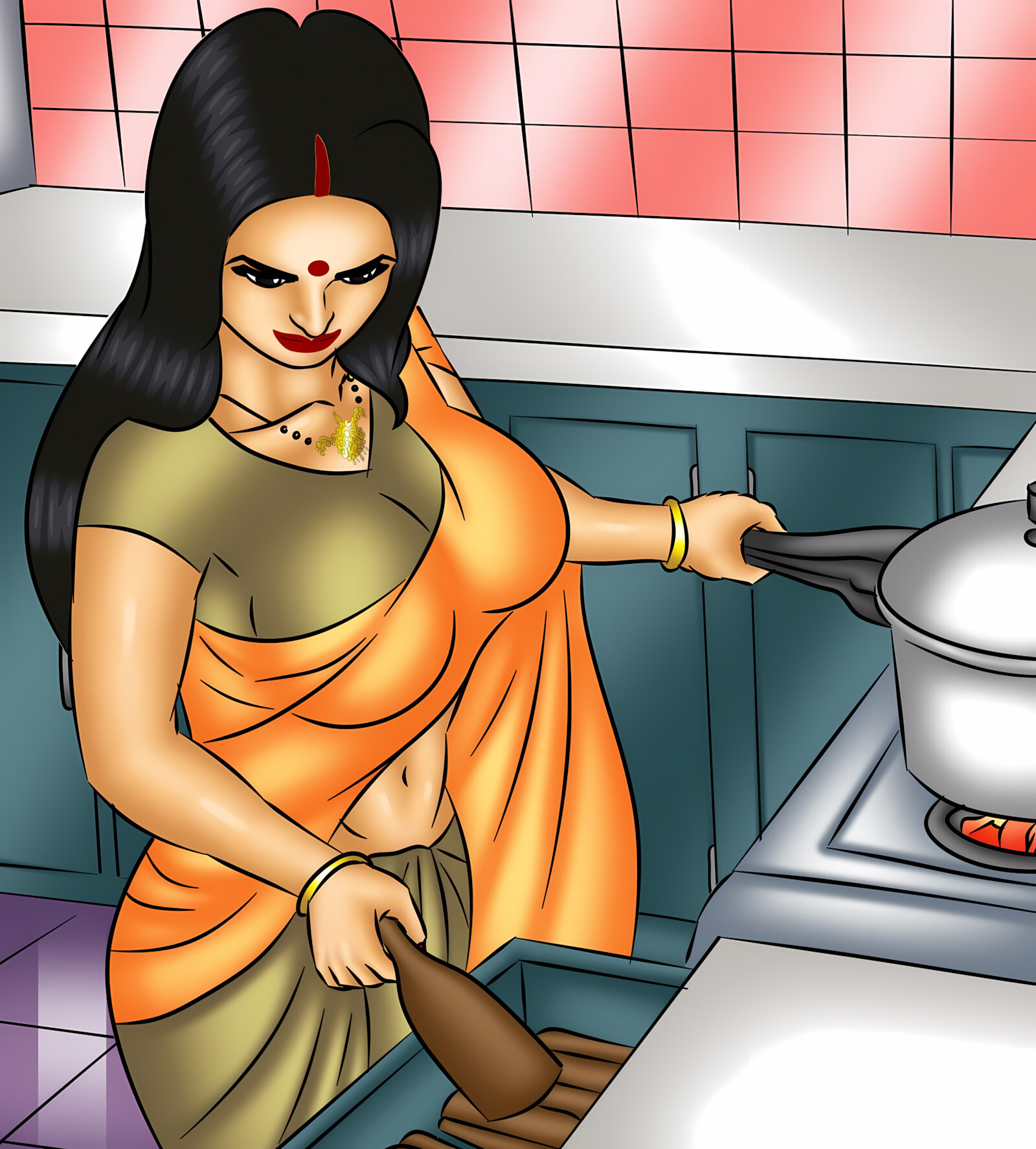 Savita Bhabhi 121-130 [Kirtu], Savita Bhabhi 121 - The Queen of Desires, page 9 of 146