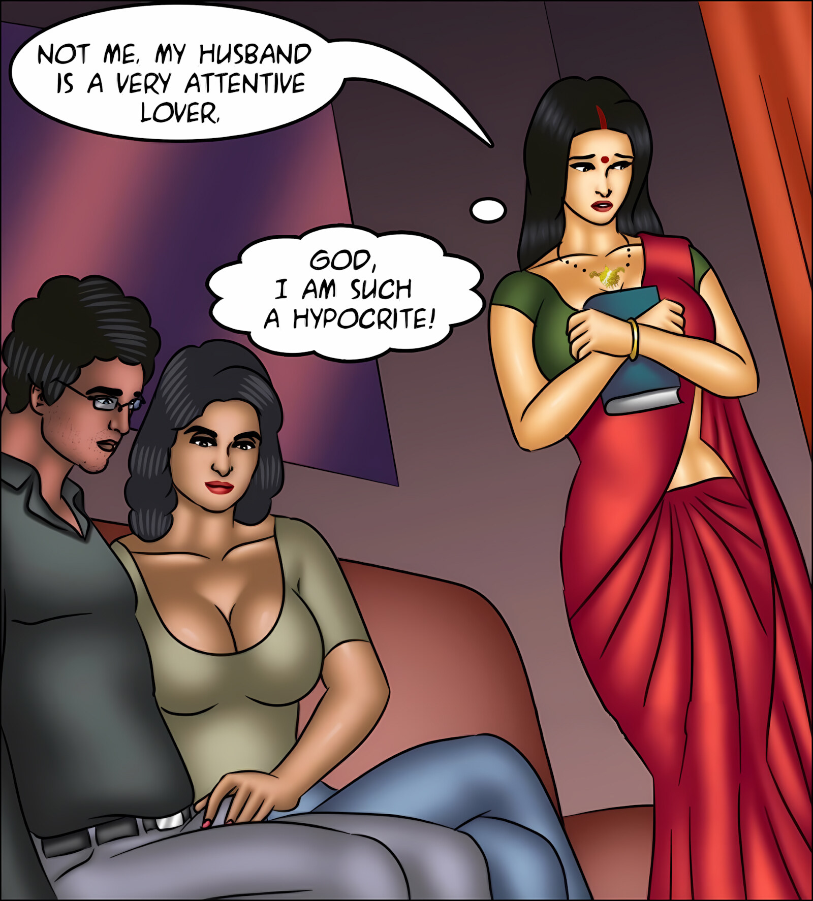 Savita Bhabhi 131-140 [Kirtu], Savita Bhabhi 140 - Sticky Pages, page 60 of 144