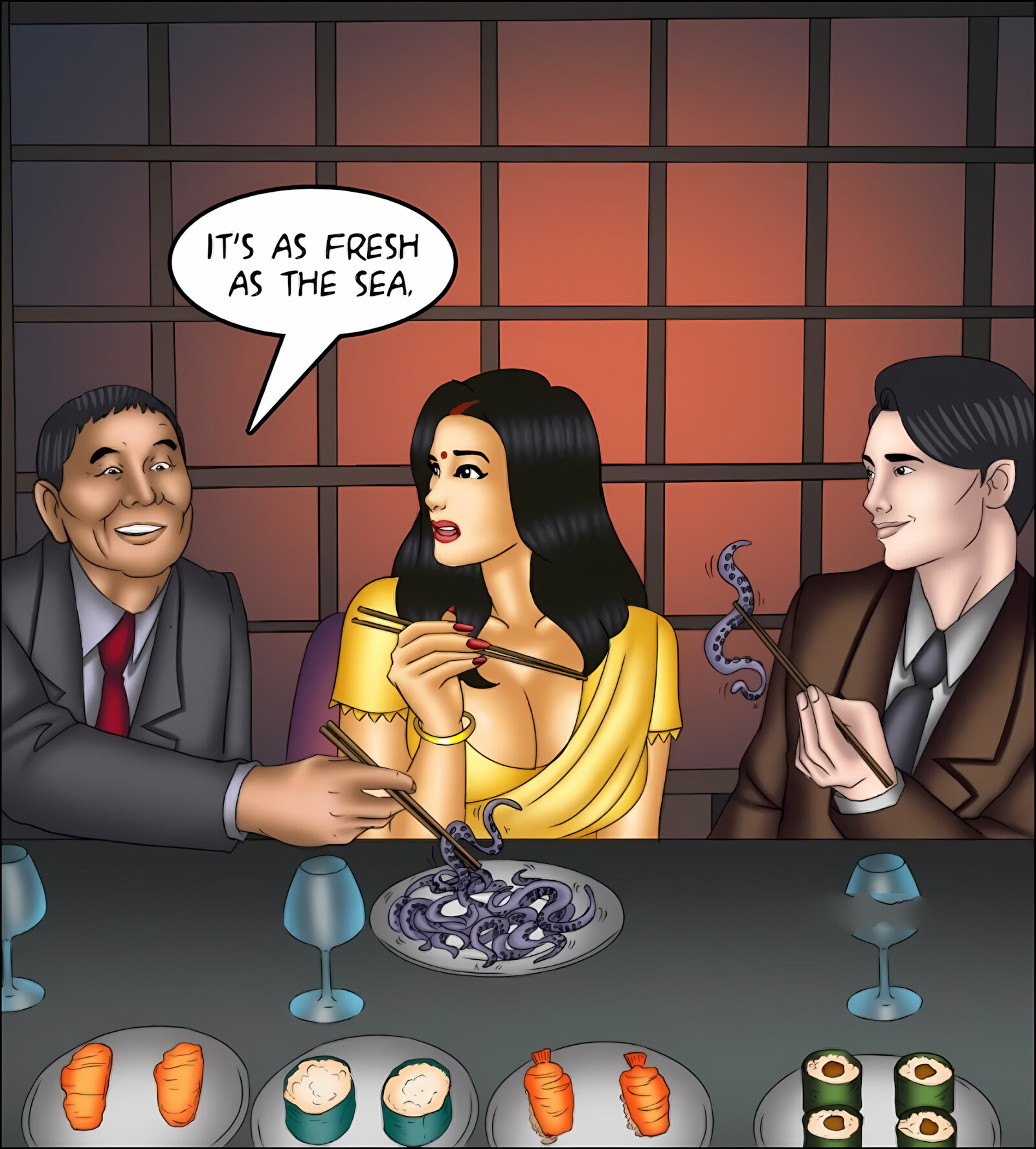 Savita Bhabhi 131-140 [Kirtu], Savita Bhabhi 138 - Aphrodisiac Snack, page 51 of 142