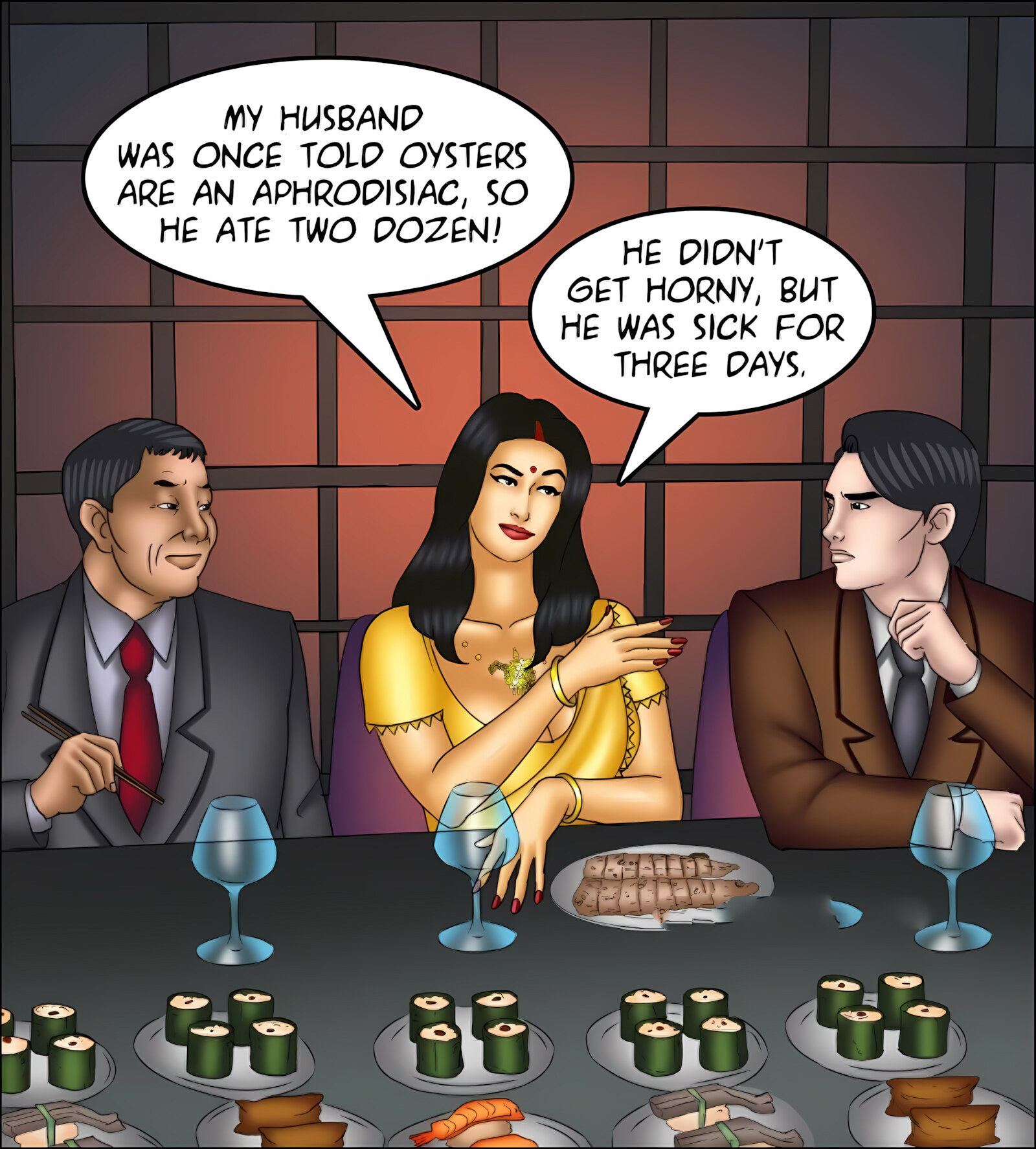 Savita Bhabhi 131-140 [Kirtu], Savita Bhabhi 138 - Aphrodisiac Snack, page 57 of 142