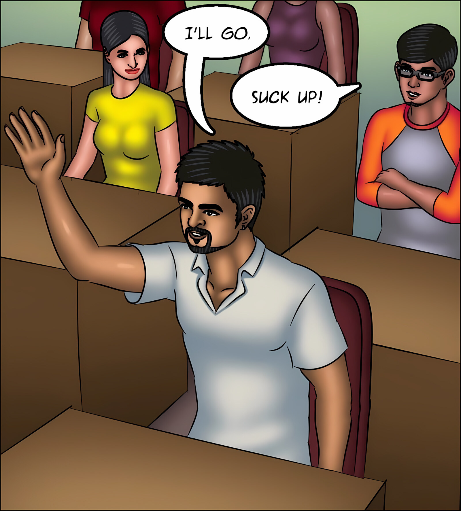 Savita Bhabhi 131-140 [Kirtu], Savita Bhabhi 137 - Back to College, page 45 of 142