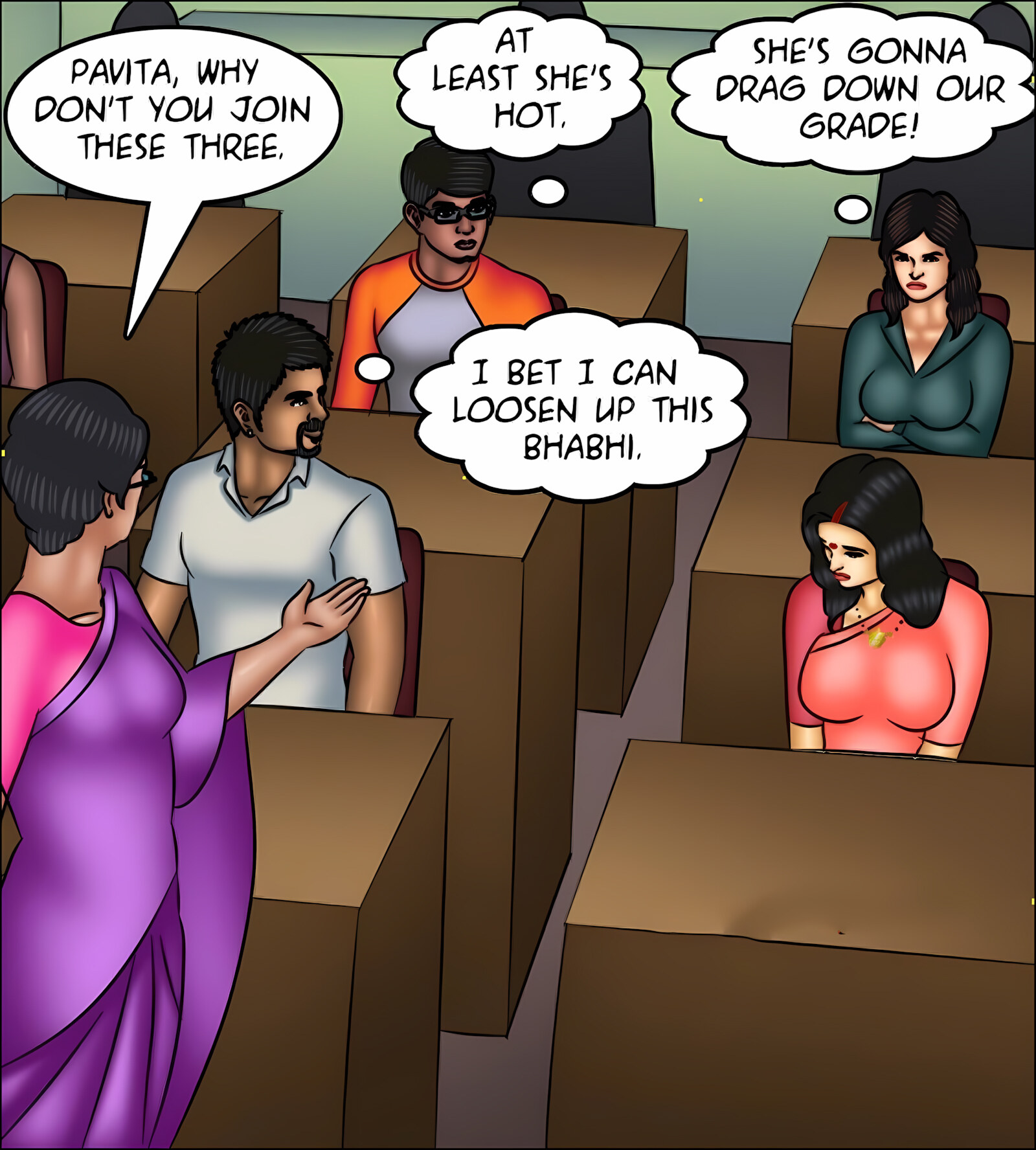 Savita Bhabhi 131-140 [Kirtu], Savita Bhabhi 137 - Back to College, page 75 of 142