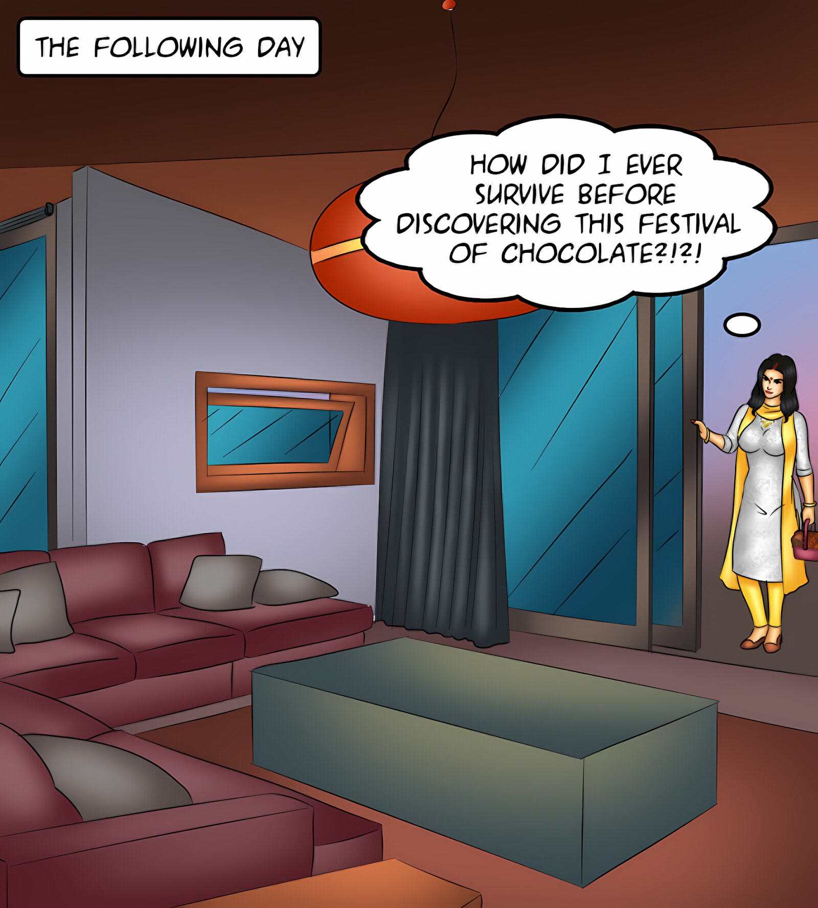 Savita Bhabhi 131-140 [Kirtu], Savita Bhabhi 136 - Choco-Holic, page 37 of 142