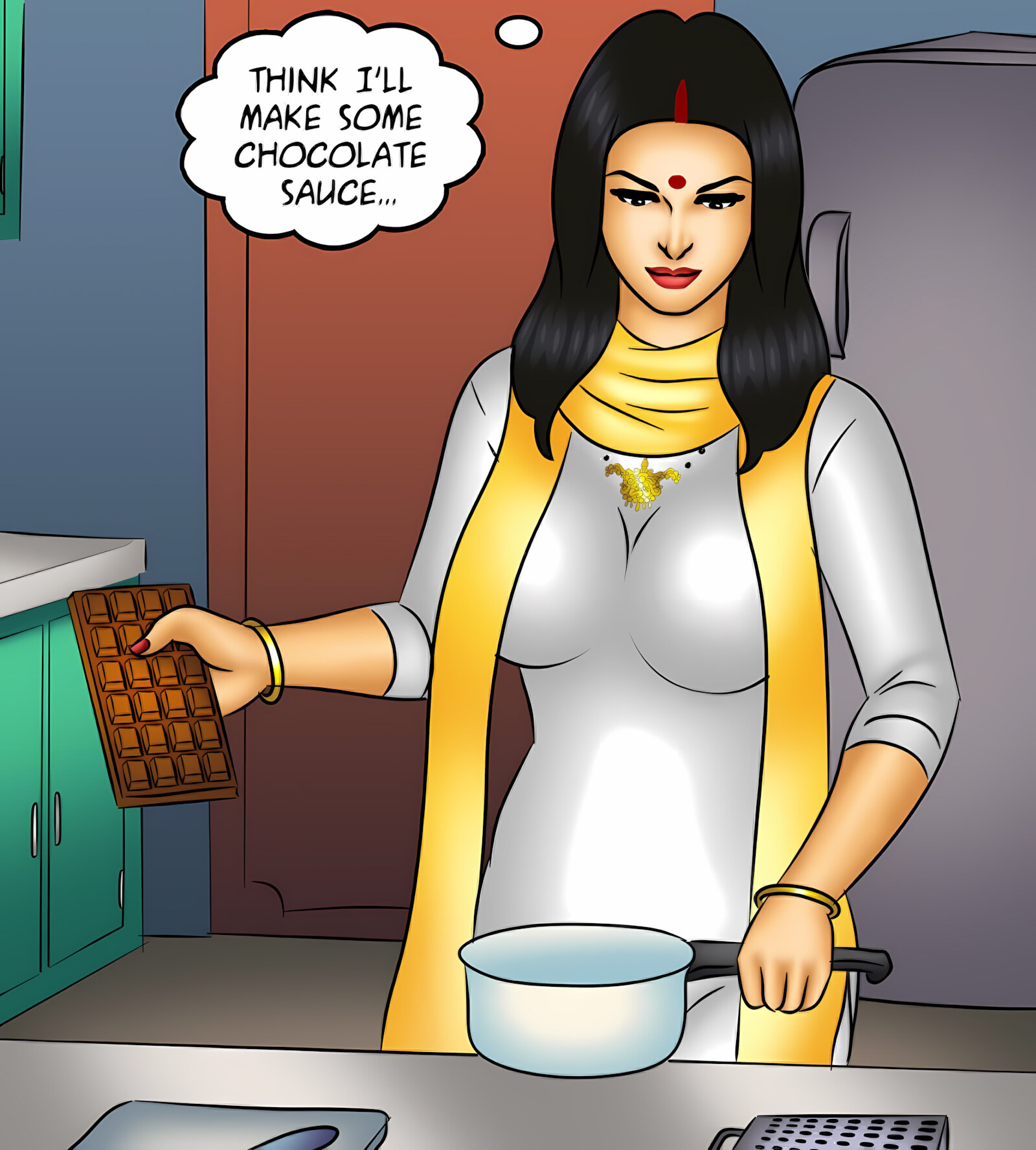 Savita Bhabhi 131-140 [Kirtu], Savita Bhabhi 136 - Choco-Holic, page 40 of 142