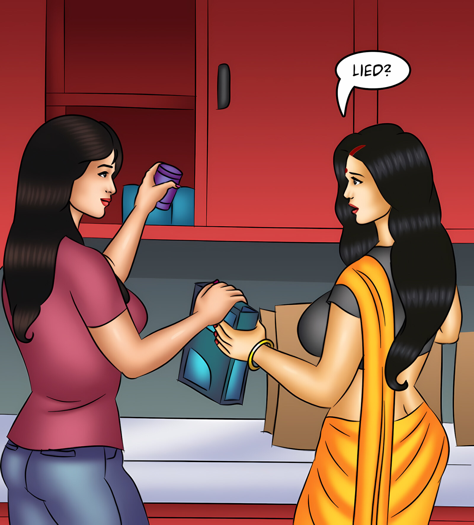 Savita Bhabhi 131-140 [Kirtu], Savita Bhabhi 135 - New Year's Resolution, page 62 of 142